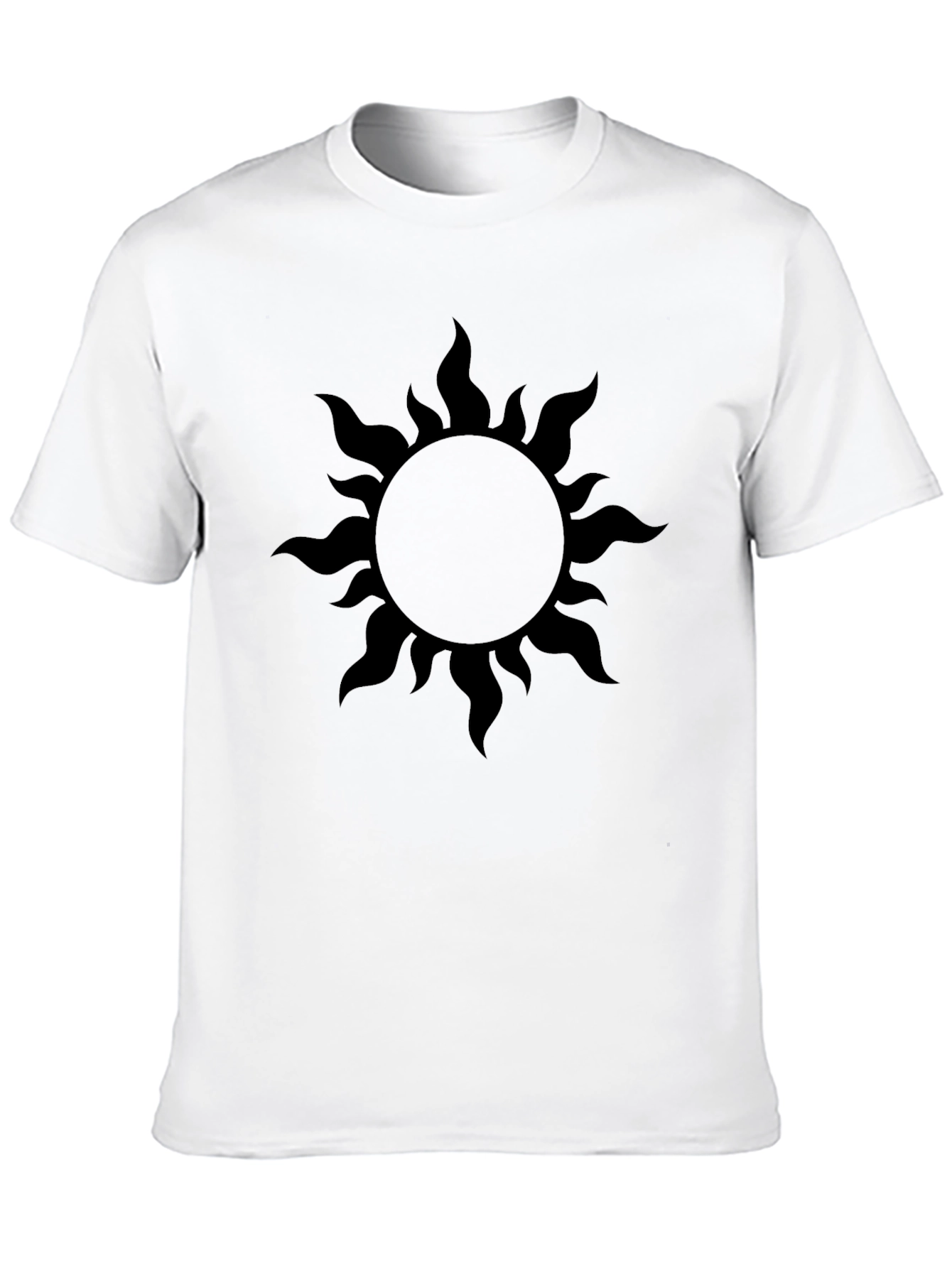 Black Sun Graphic T-Shirt - Mens Casual Tee