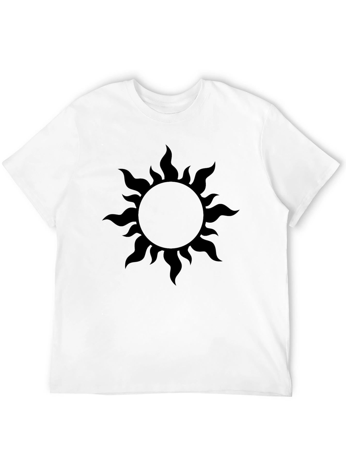 Black Sun Graphic T-Shirt - Mens Casual Tee