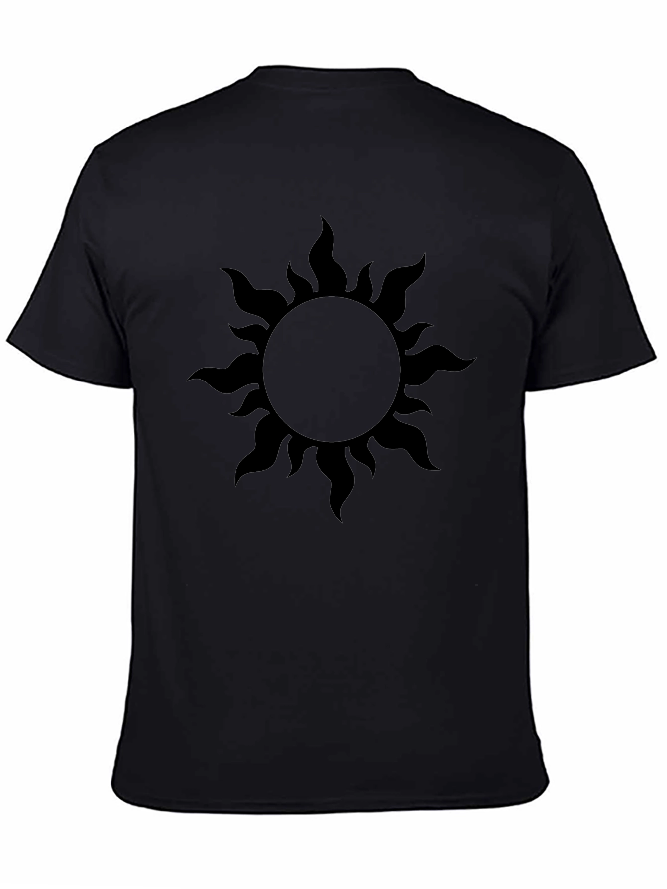 Black Sun Graphic T-Shirt - Mens Casual Tee