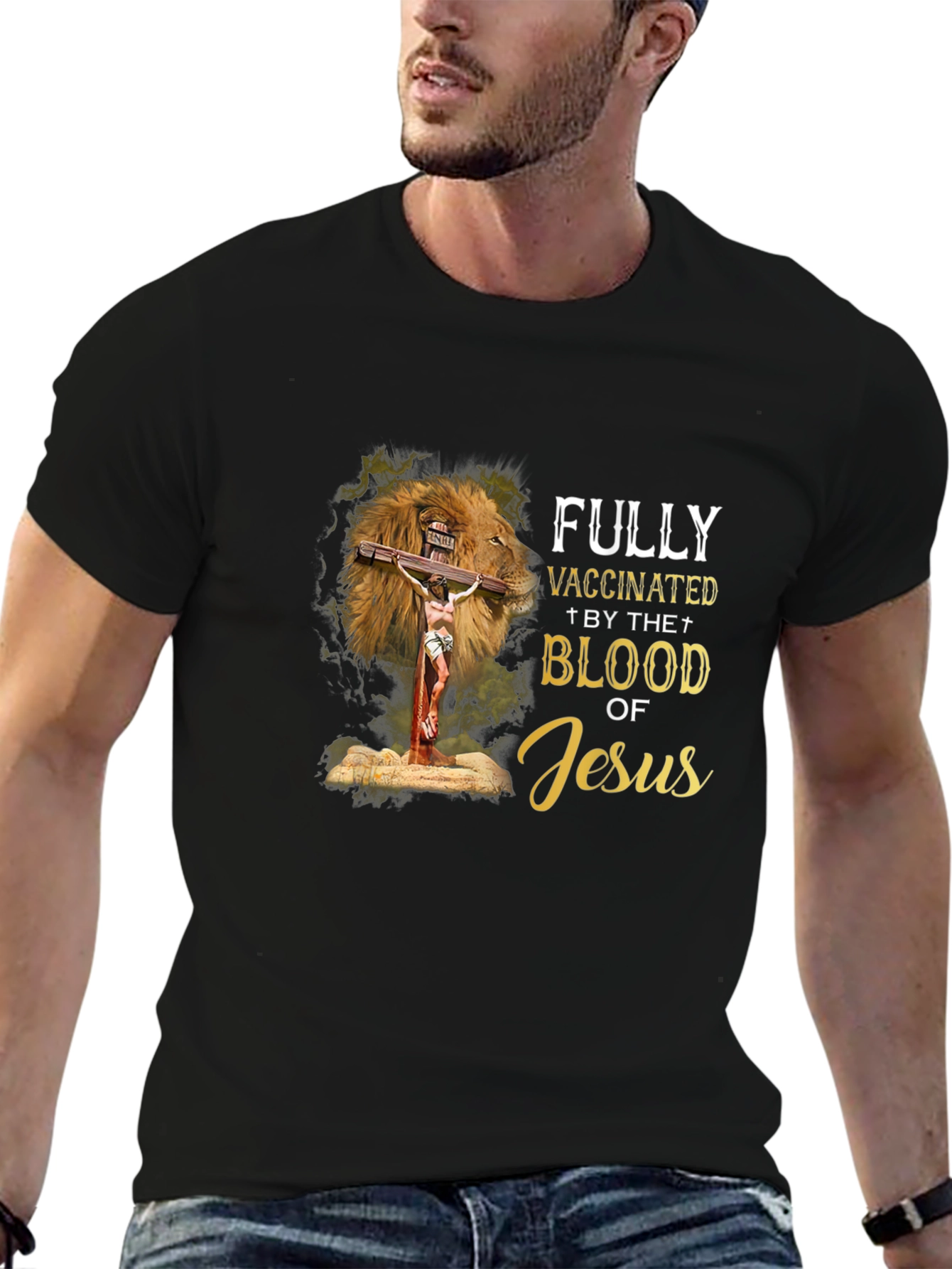 Fully Vaccinated by The Blood of Jesus T-Shirt