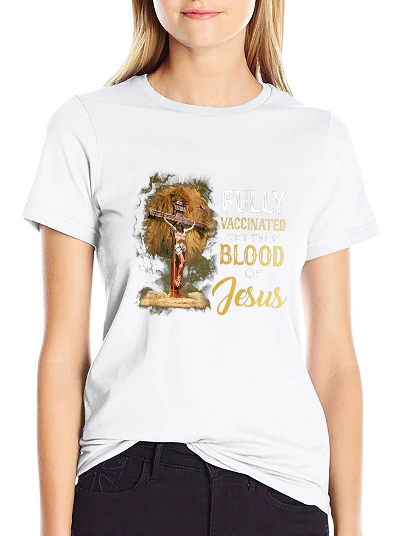 Fully Vaccinated by The Blood of Jesus T-Shirt
