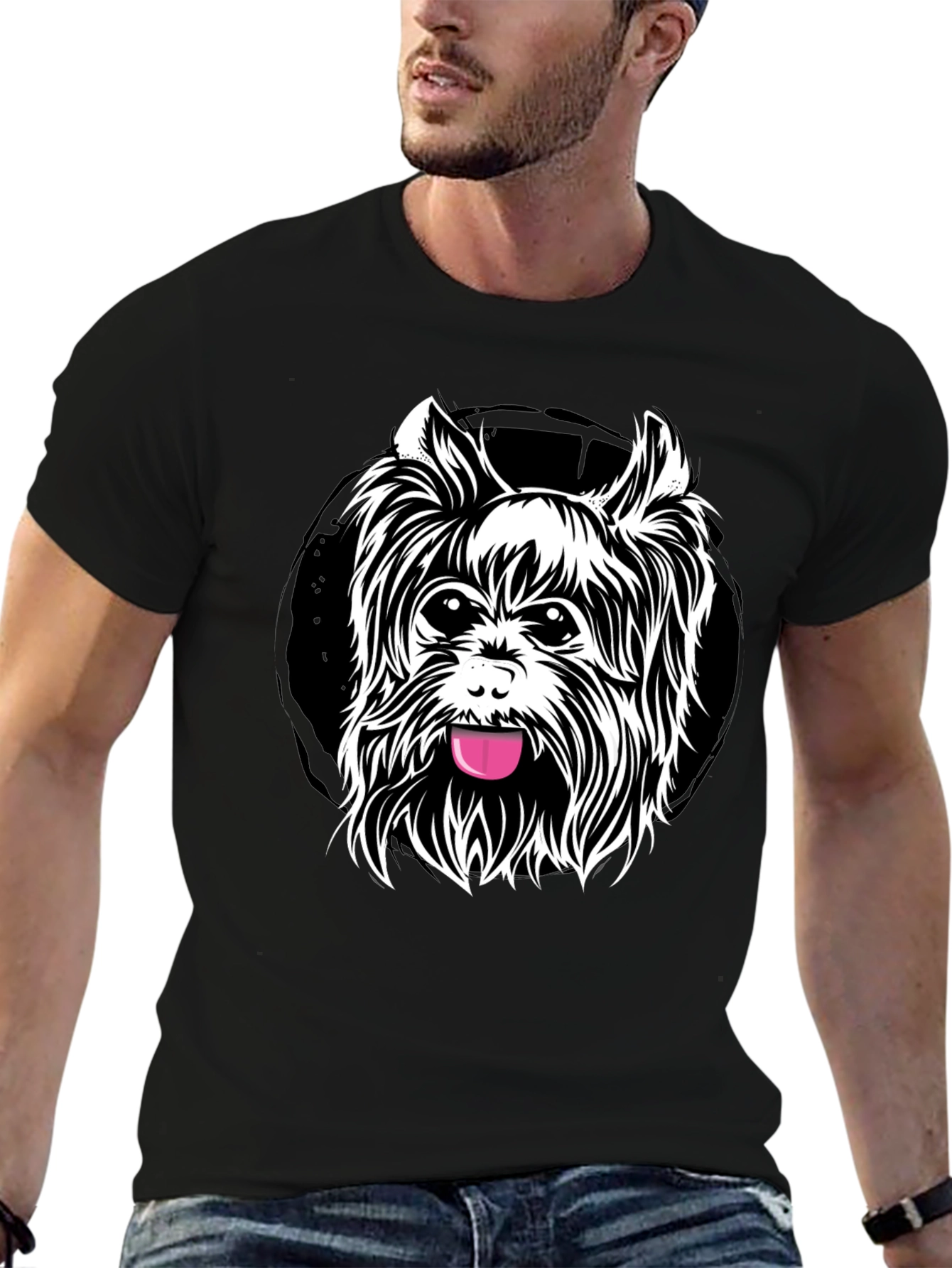Dog Lovers Black T-Shirt