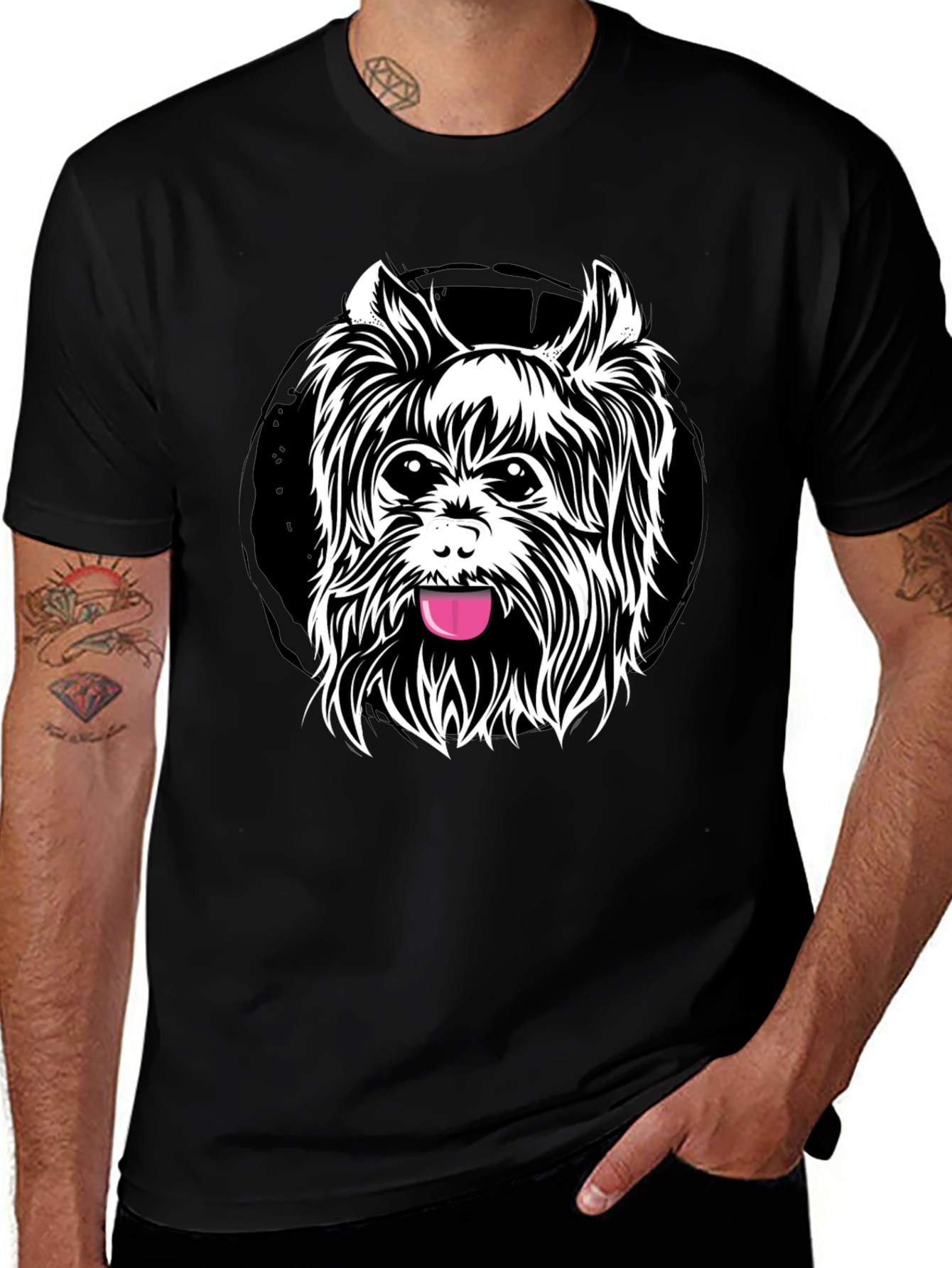 Dog Lovers Black T-Shirt