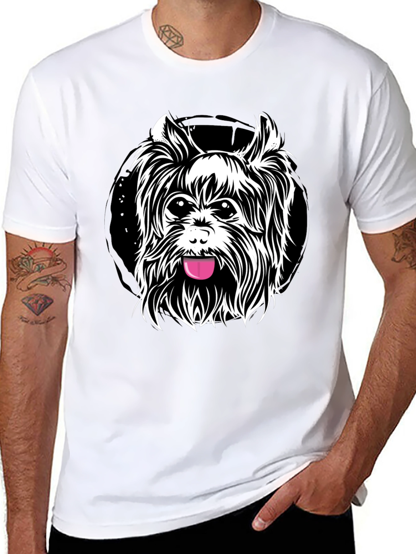 Dog Lovers Black T-Shirt