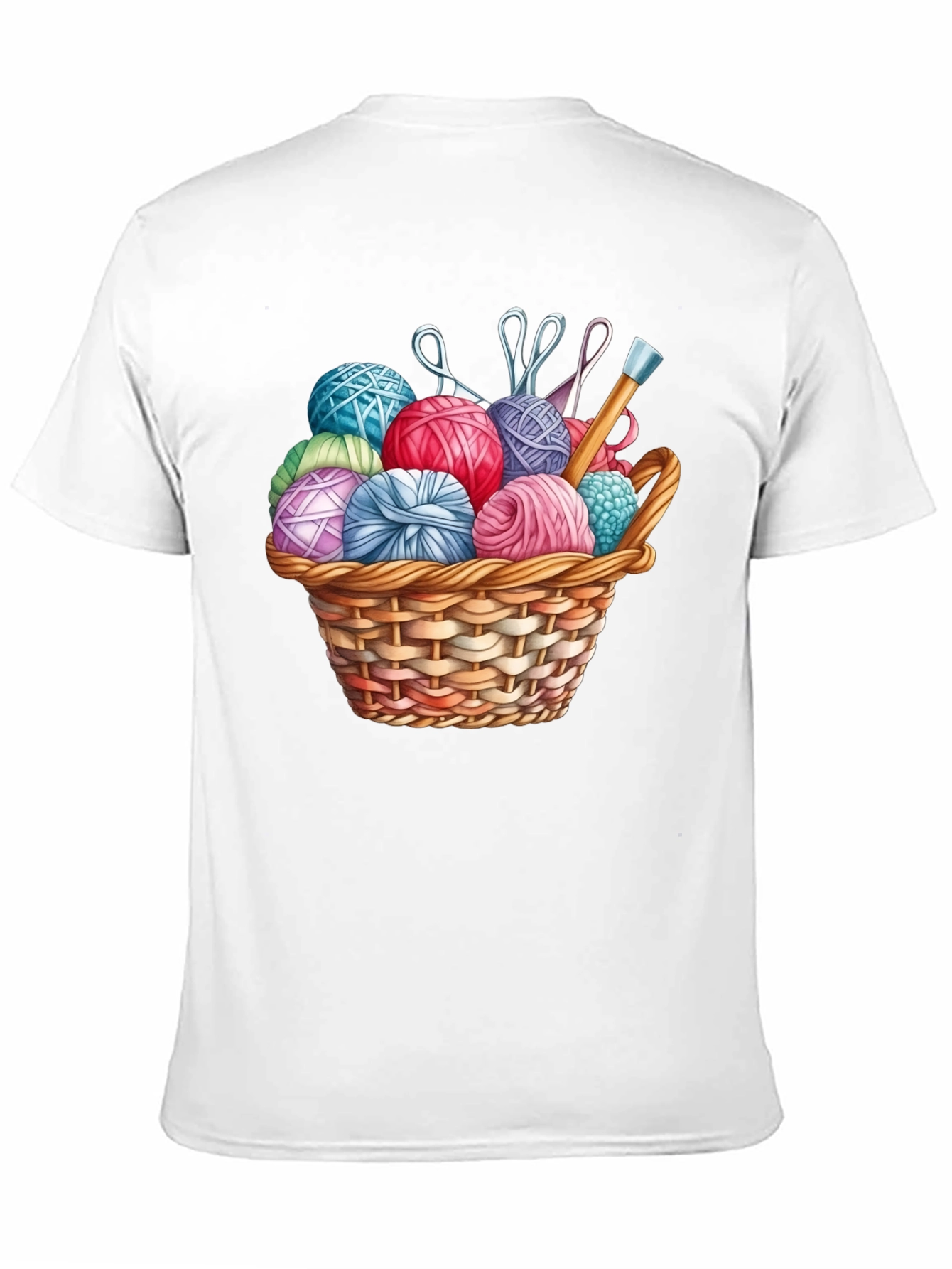 Knitting Basket Graphic T-Shirt
