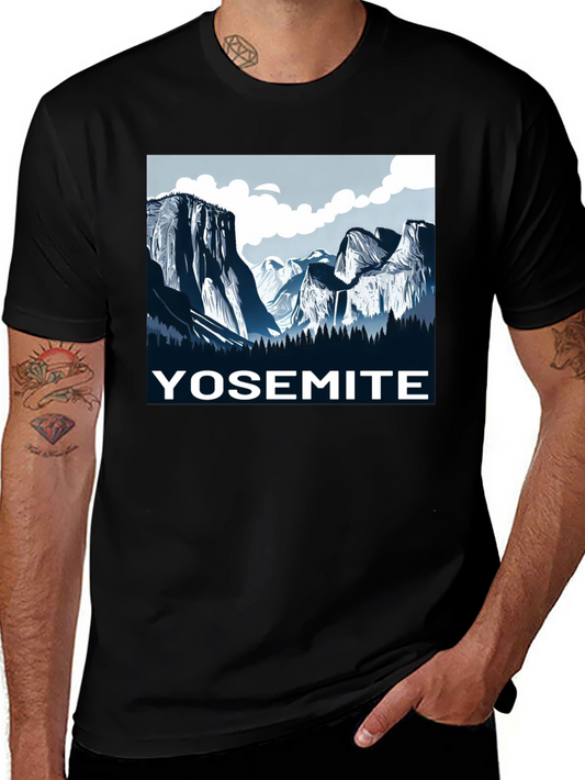 Yosemite Graphic T-Shirt | Black Cotton Tee