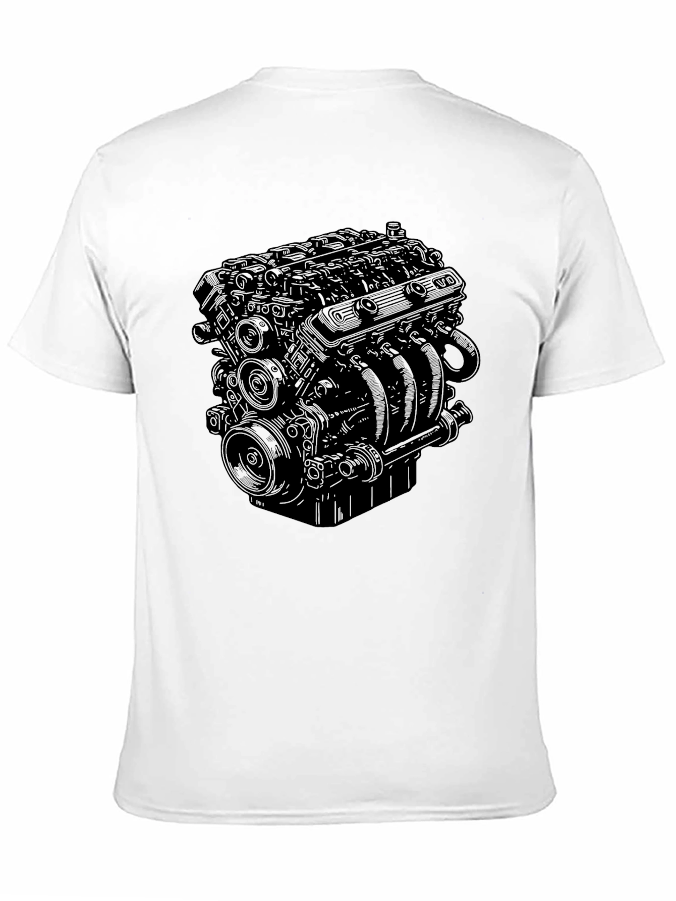 Engine Graphic Black T-Shirt