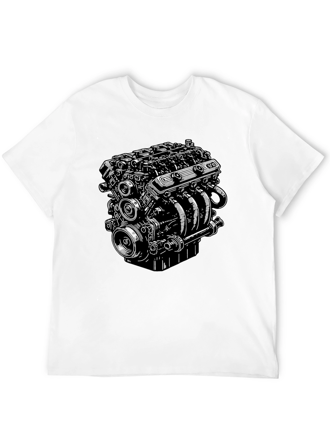 Engine Graphic Black T-Shirt