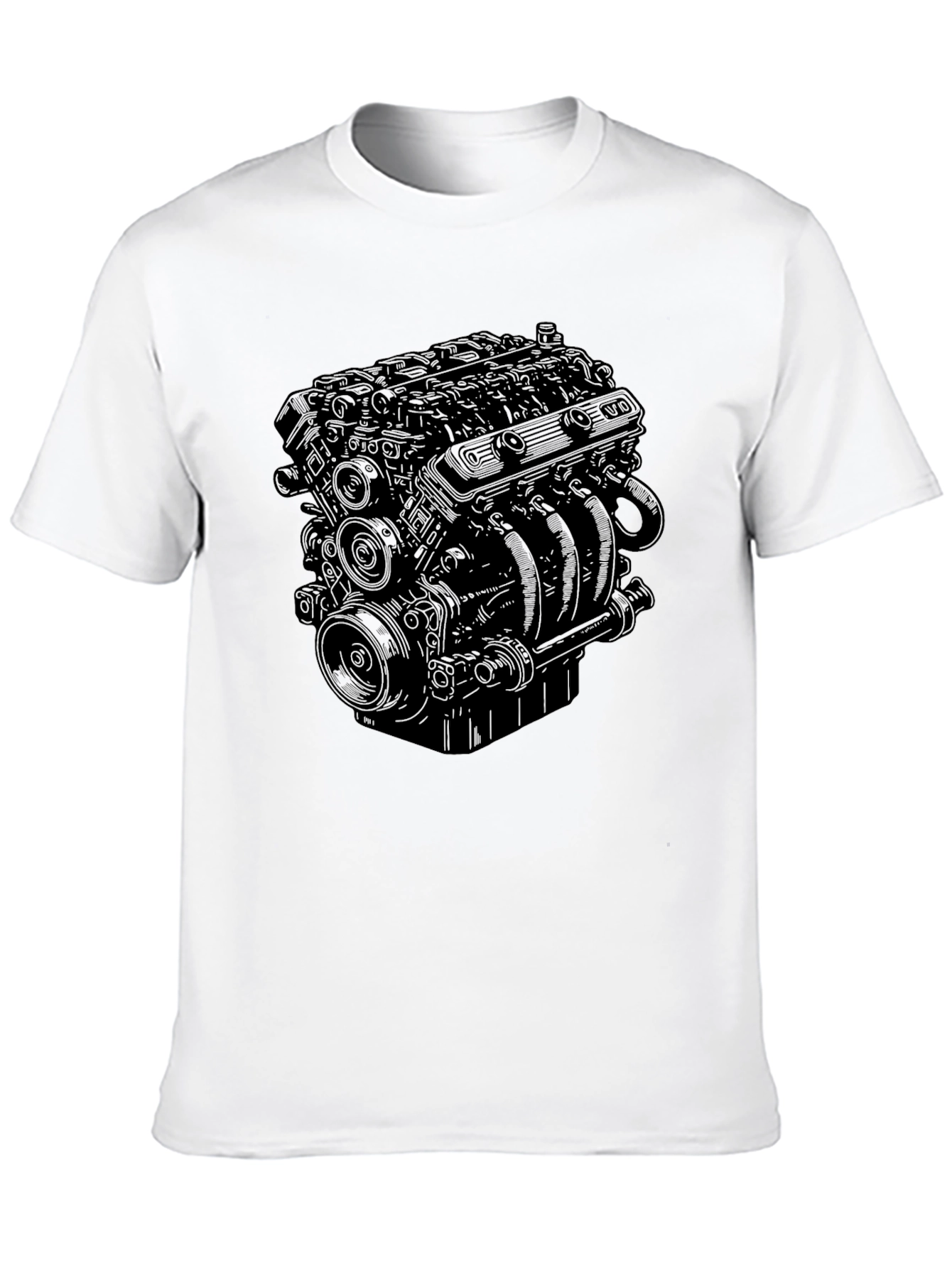 Engine Graphic Black T-Shirt
