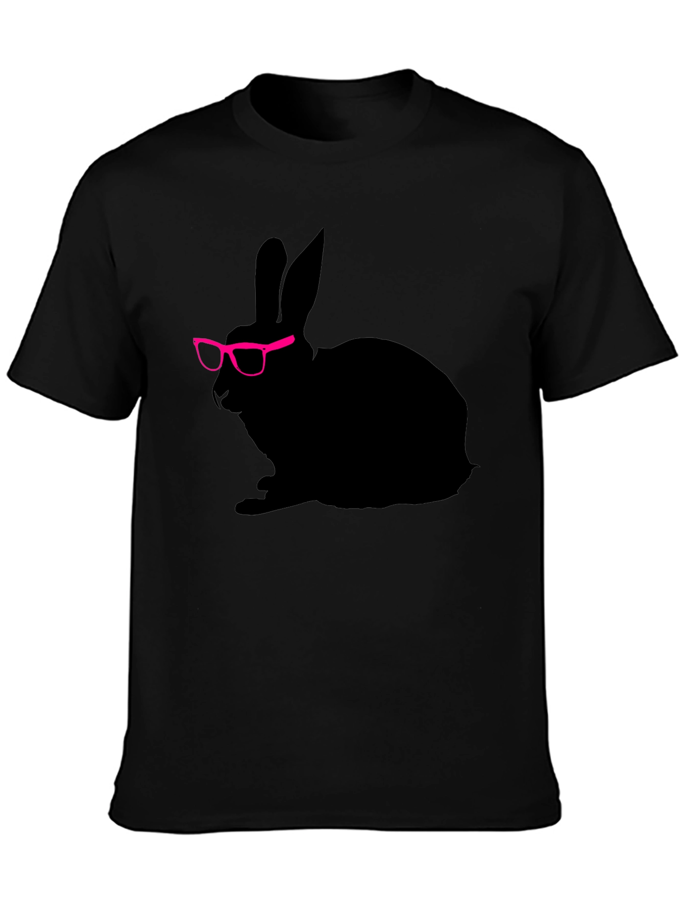 Cool Rabbit with Glasses Graphic Tee