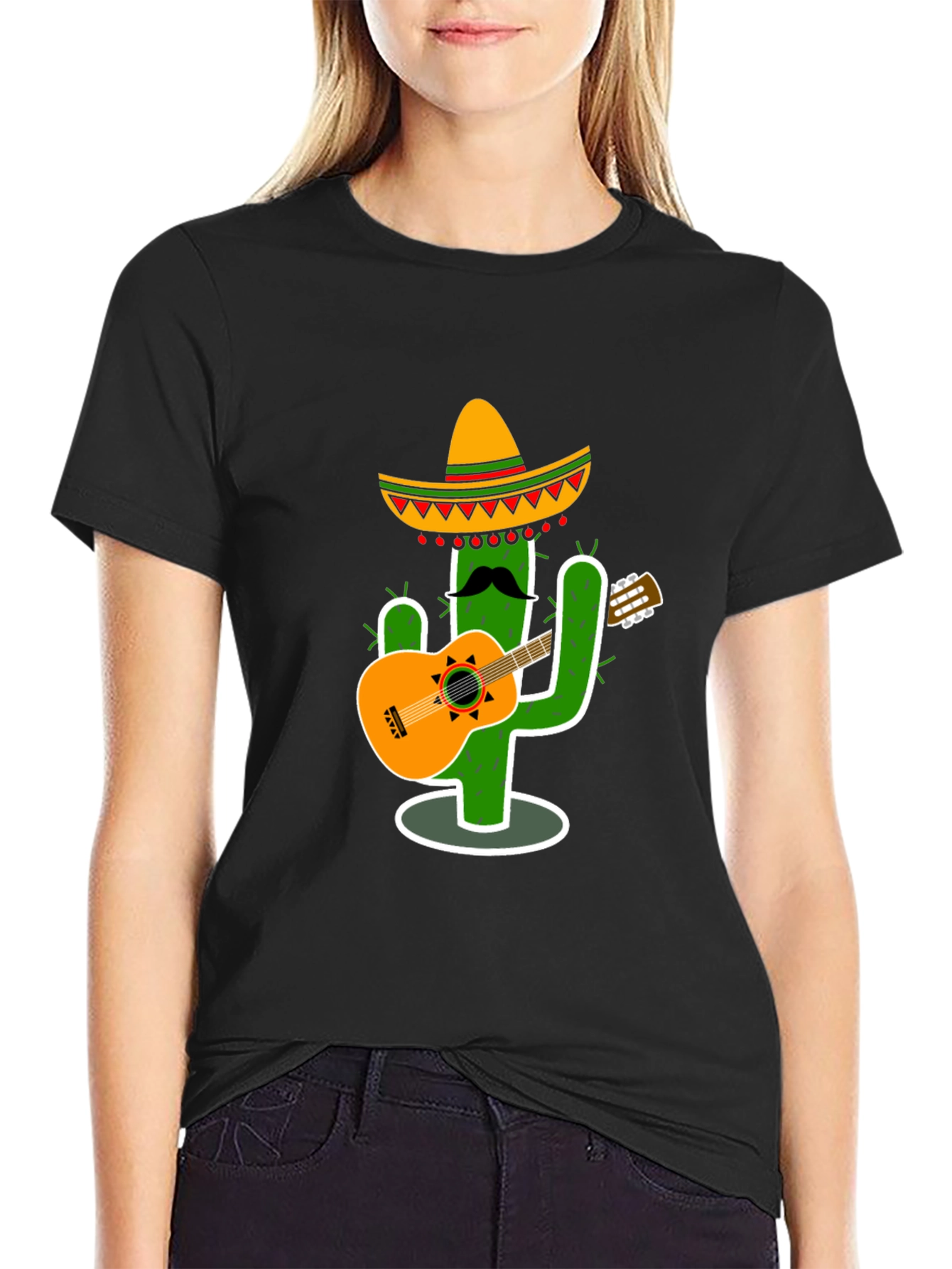 Cactus Guitar Player T-Shirt - Fun & Unique Design