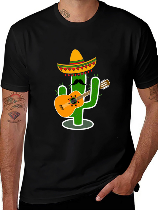 Cactus Guitar Player T-Shirt - Fun & Unique Design
