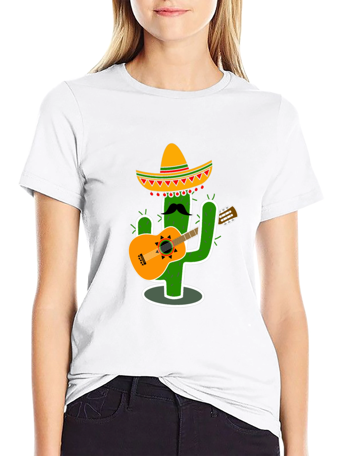 Cactus Guitar Player T-Shirt - Fun & Unique Design