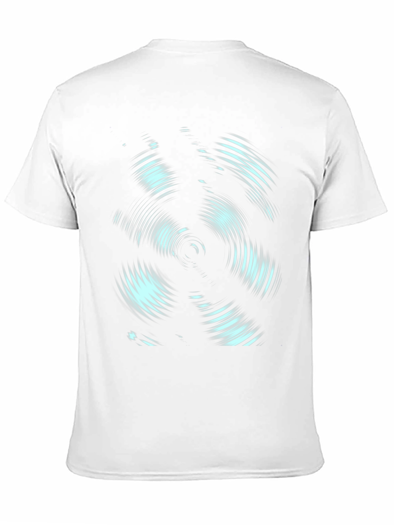Abstract Swirl Graphic Print Crew Neck Tee
