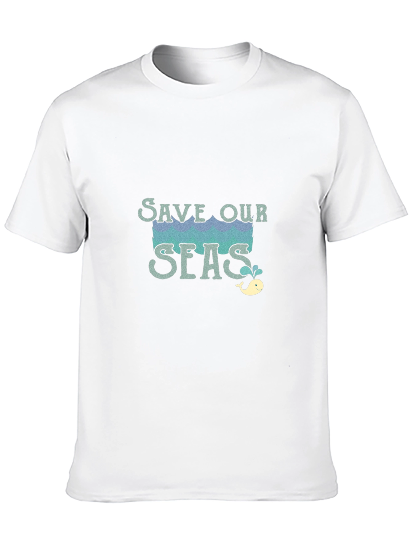 Save Our Seas Graphic Tee - Black Cotton T-Shirt