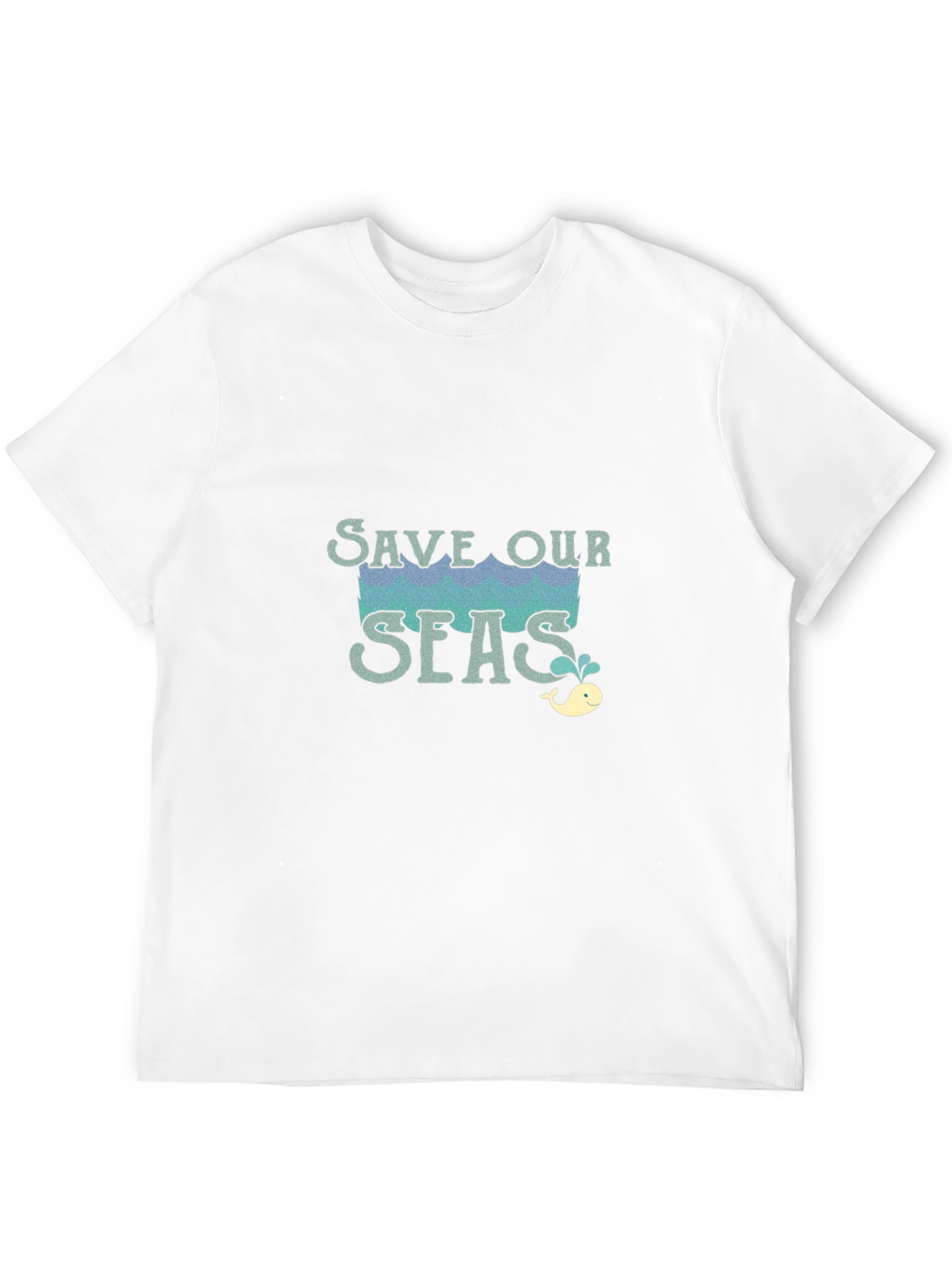 Save Our Seas Graphic Tee - Black Cotton T-Shirt
