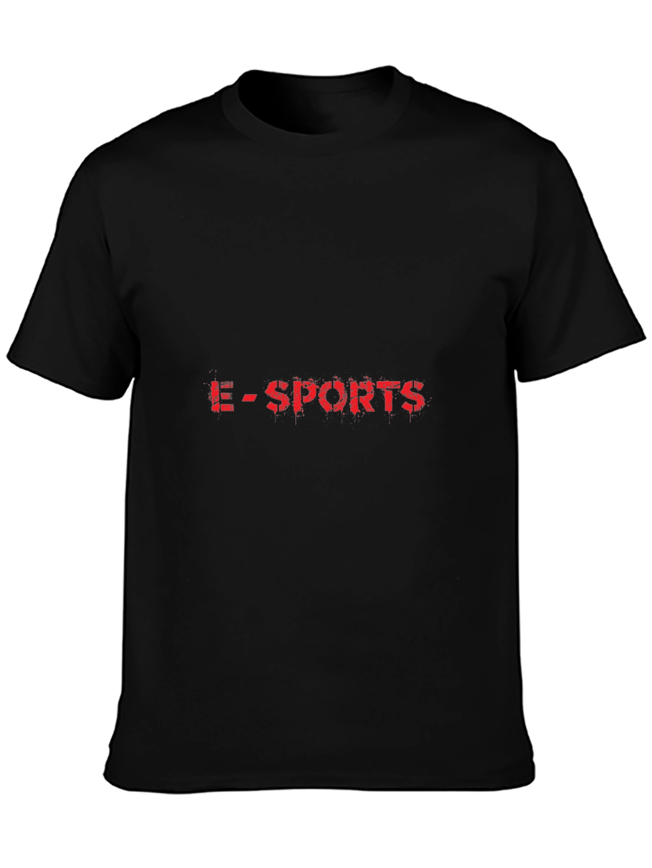 E-Sports Graphic Tee - Black Cotton T-Shirt