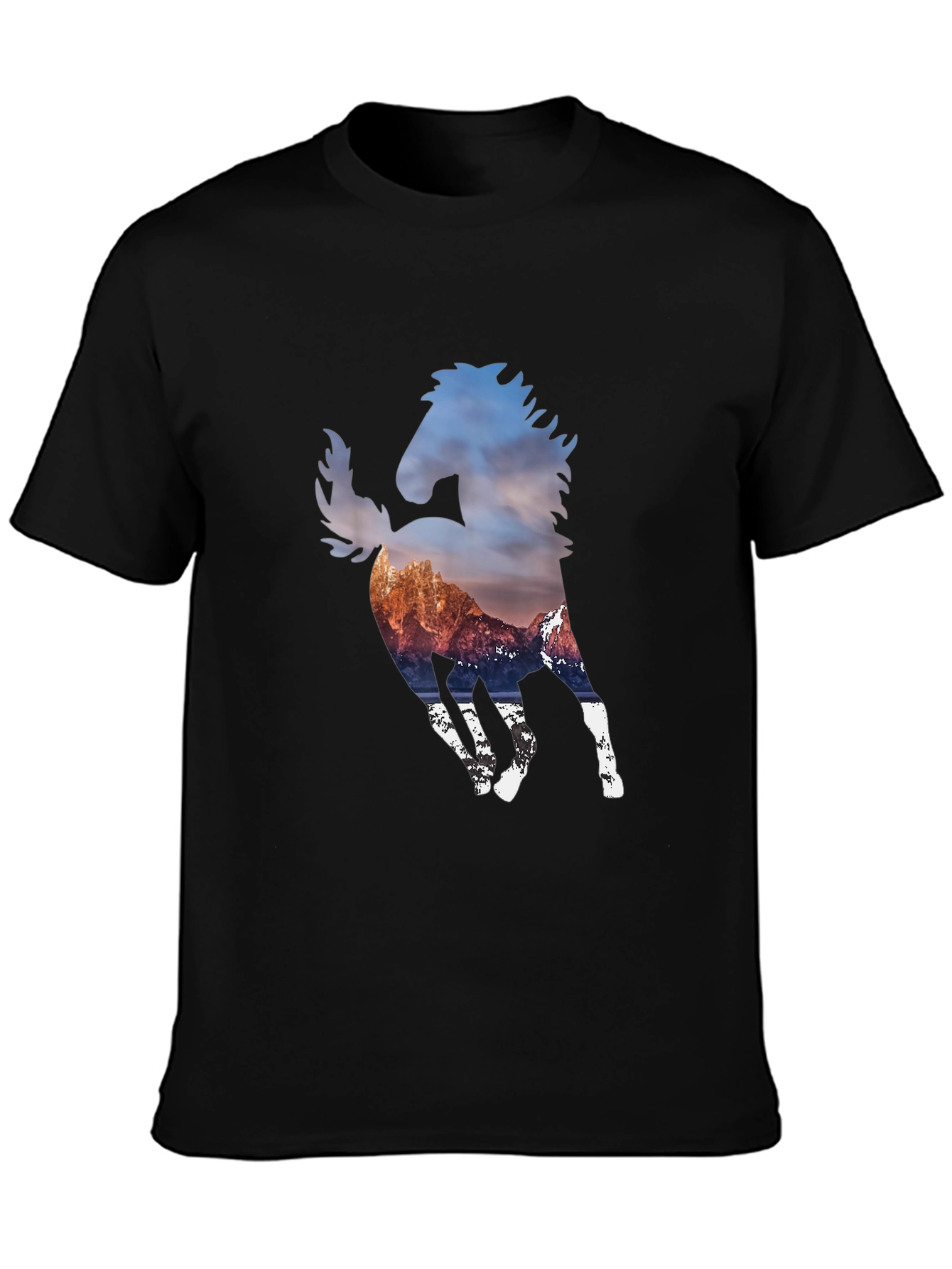 Mountain Horse Graphic Black T-Shirt