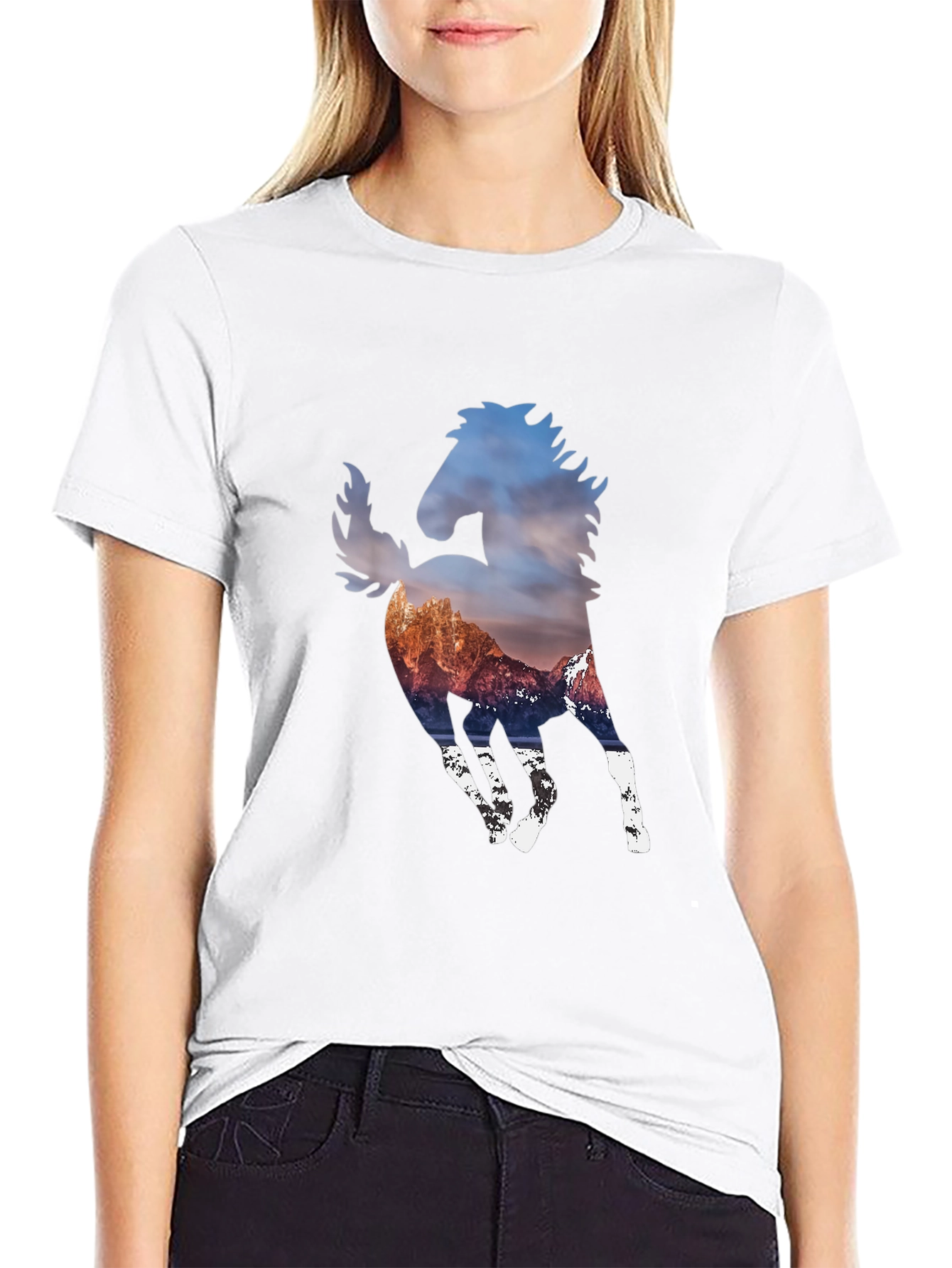 Mountain Horse Graphic Black T-Shirt