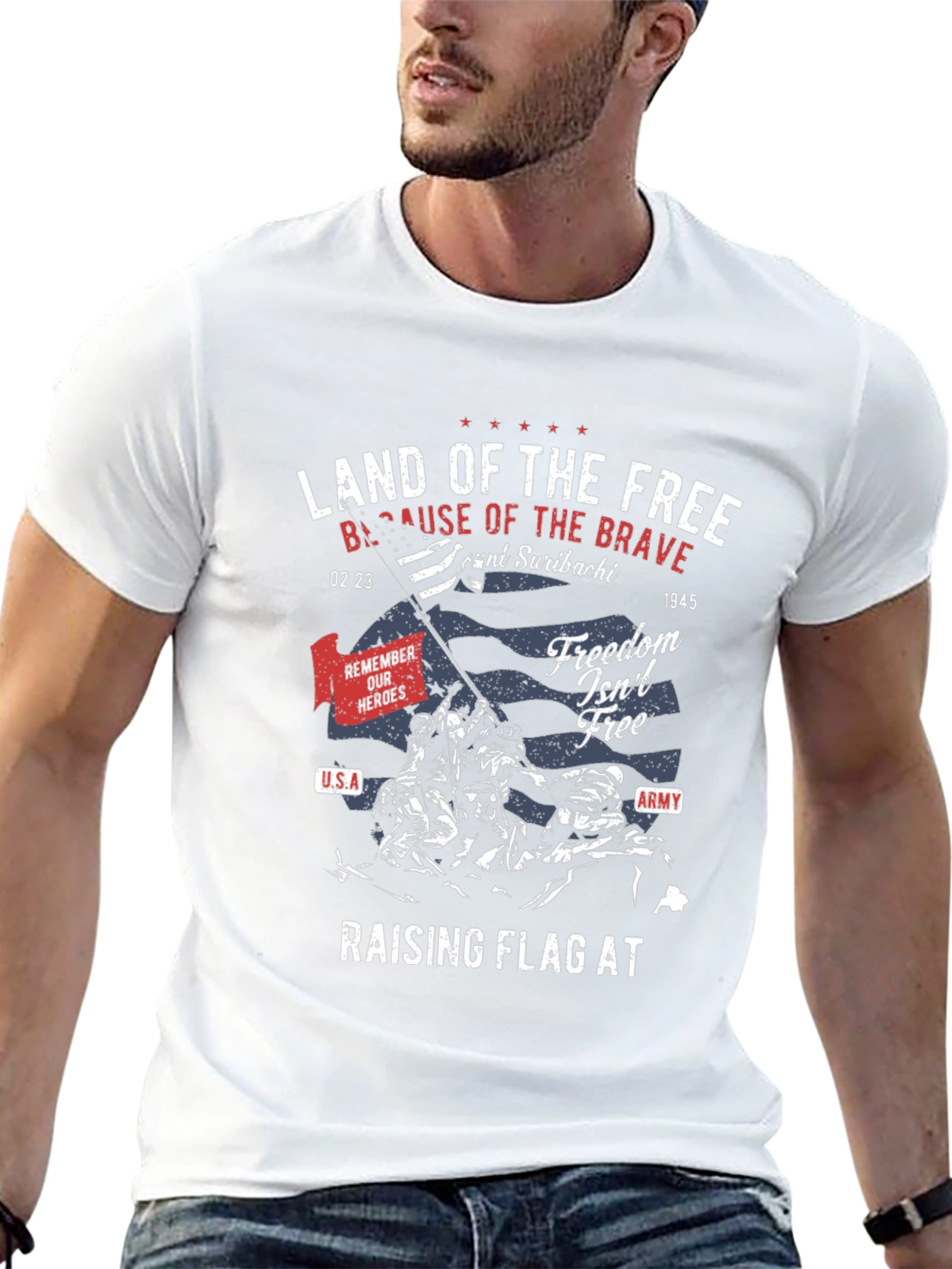 Land of the Free Patriotic T-Shirt