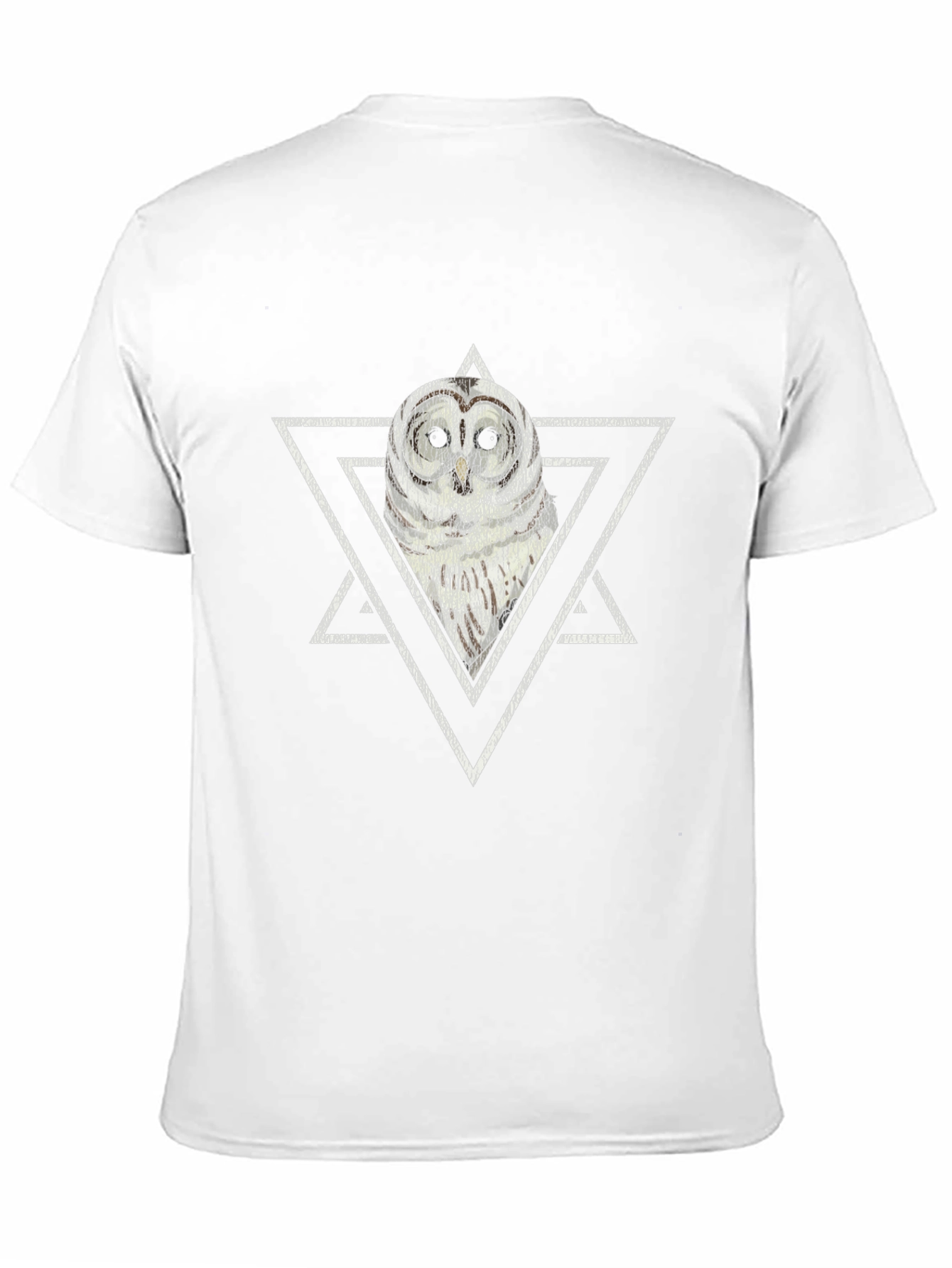 Owl Graphic Tee - Modern Geometric Design