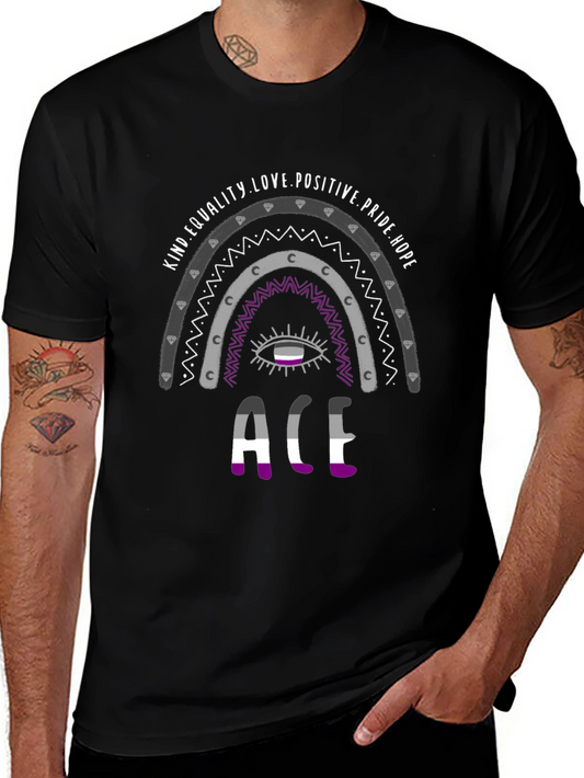 Asexual Pride Rainbow T-Shirt - ACE Design