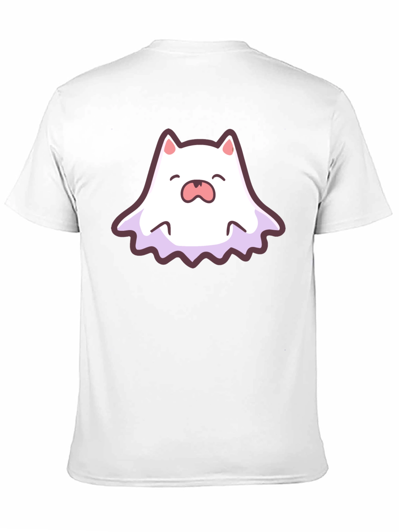 Cute Ghost Cat Graphic T-Shirt