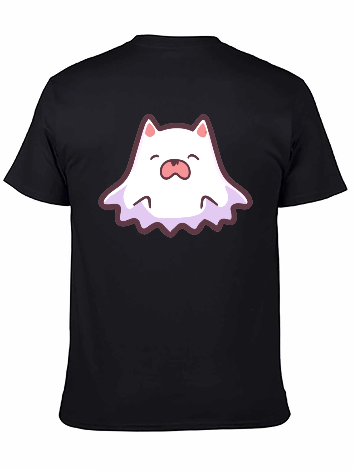 Cute Ghost Cat Graphic T-Shirt