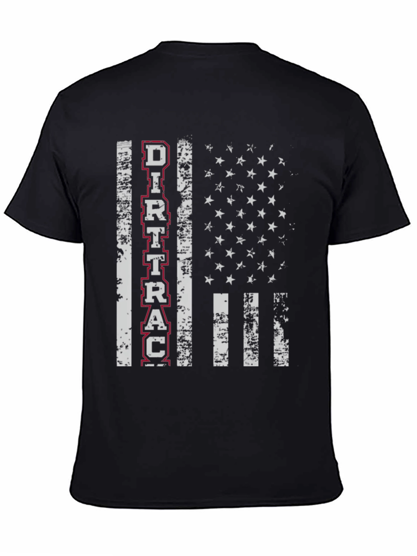 Dirt Track Flag Graphic Tee - Racing Fan Apparel