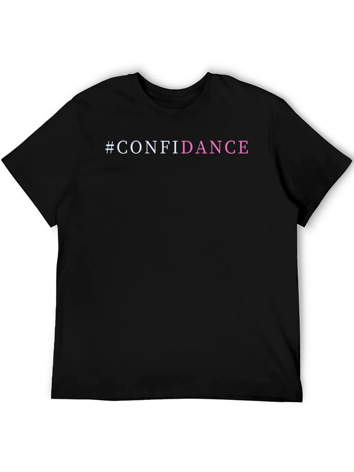 #Confidance T-Shirt - Black Short Sleeve