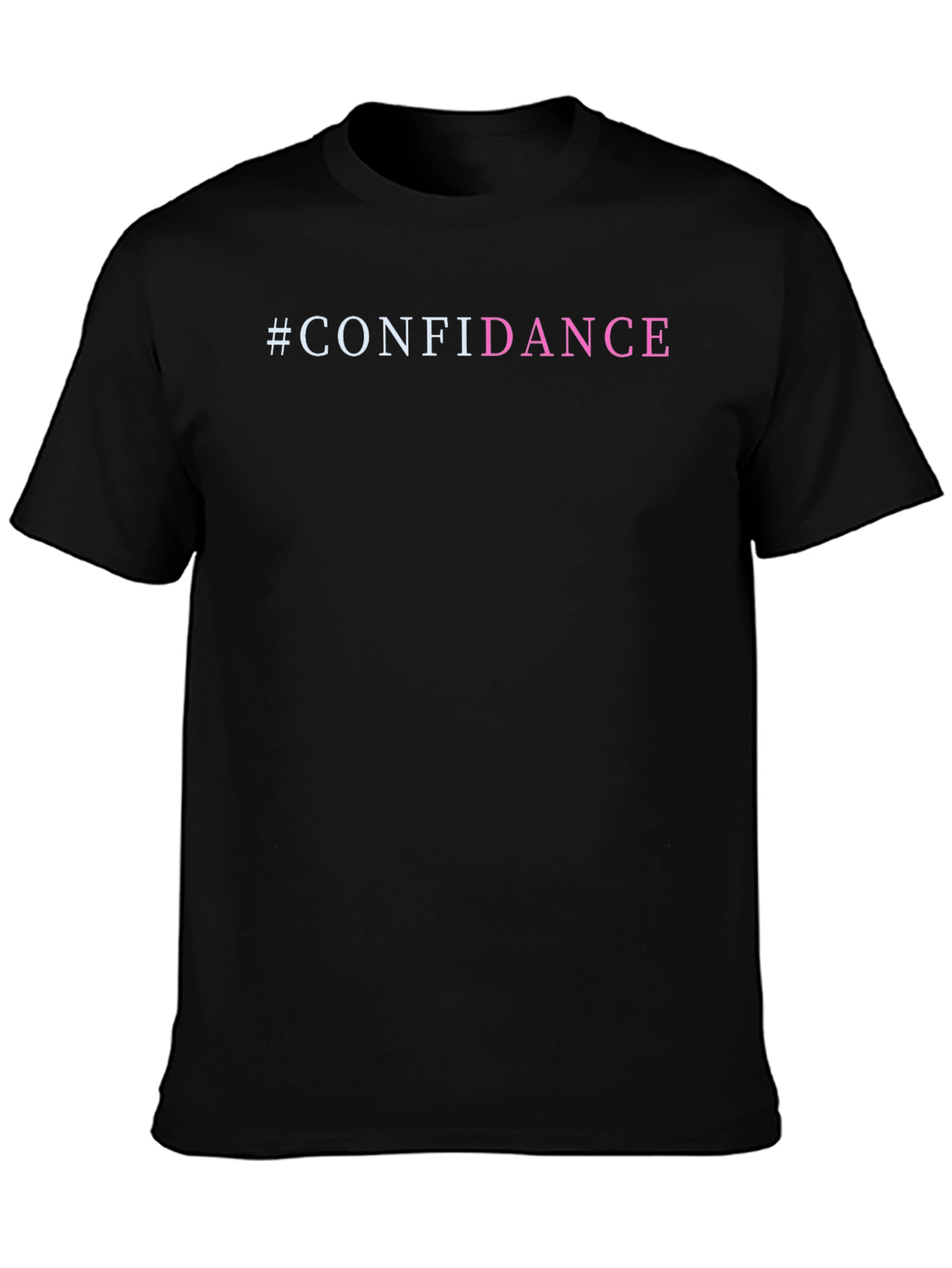 #Confidance T-Shirt - Black Short Sleeve