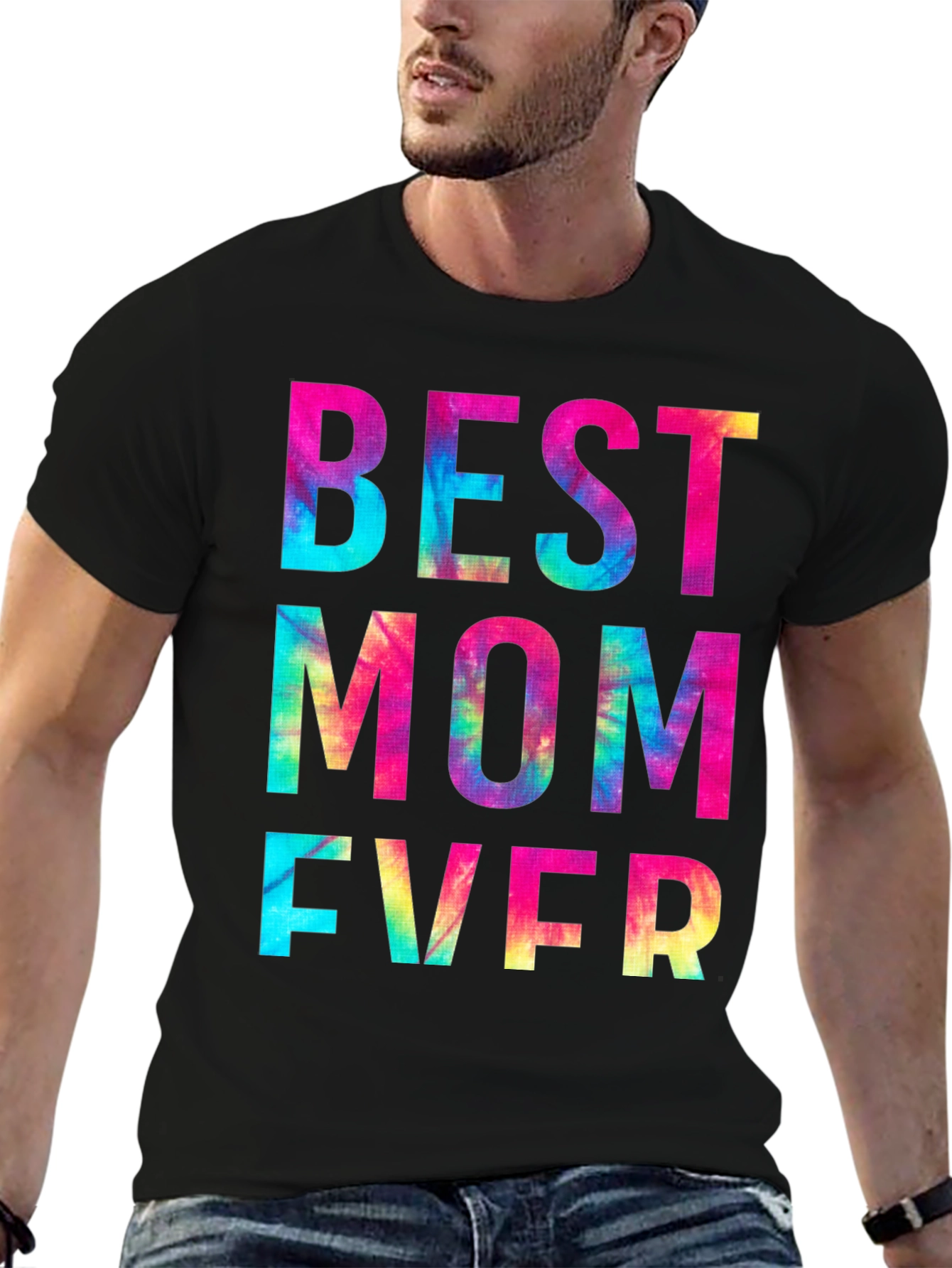 Best Mom Ever Tie Dye Graphic T-Shirt