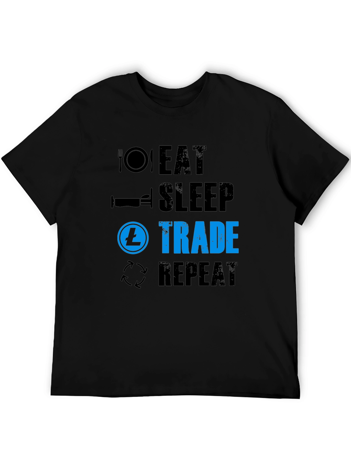Eat Sleep Trade Repeat T-Shirt - Crypto Trader Tee