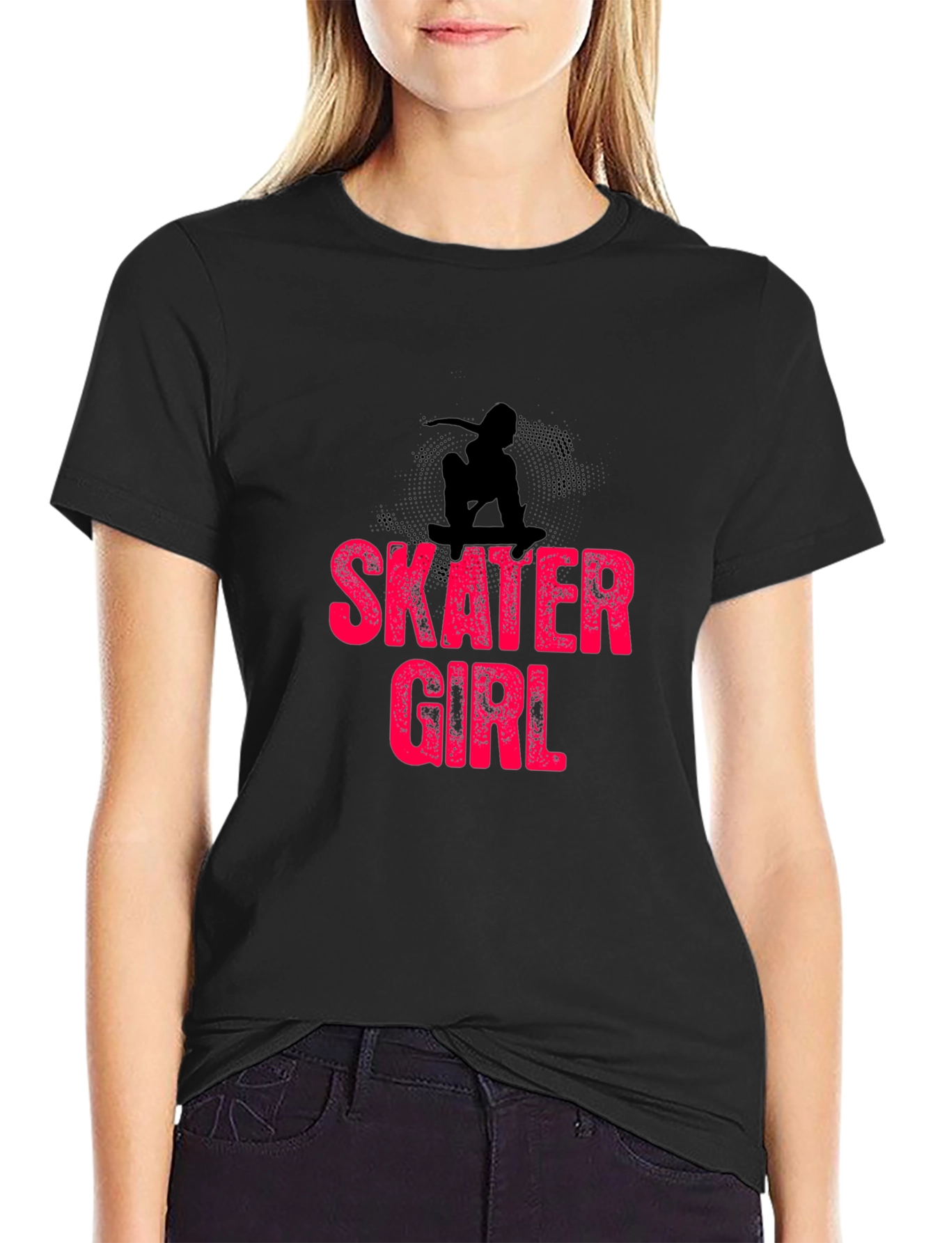 Skater Girl Graphic Tee - Cool & Casual Style