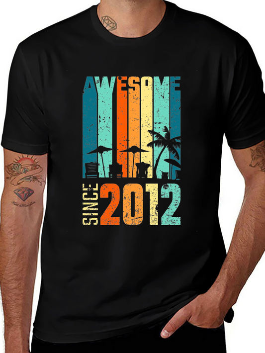 Awesome Since 2012 Graphic T-Shirt