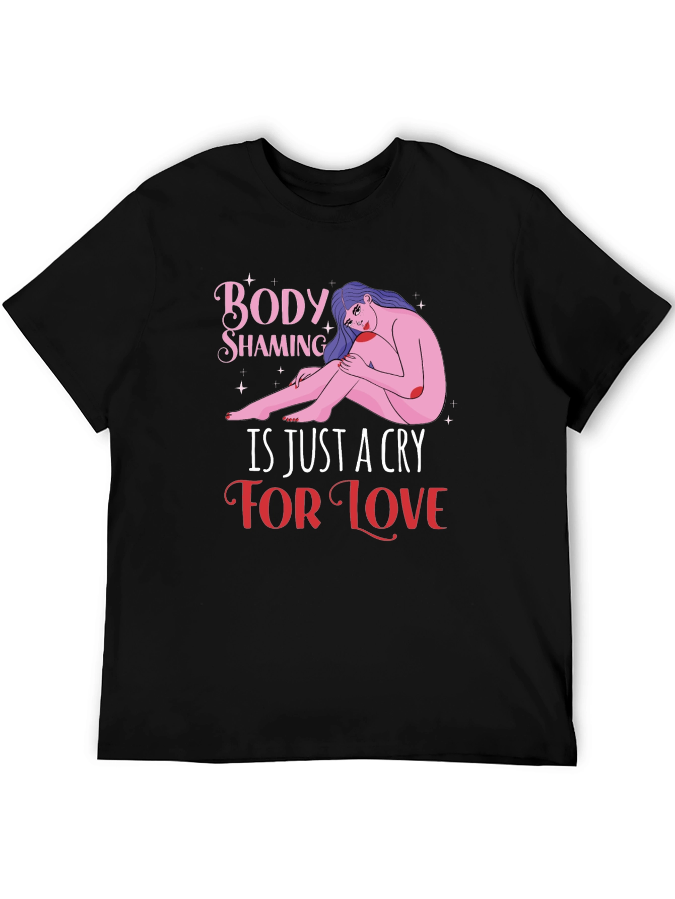Body Shaming Awareness Graphic T-Shirt