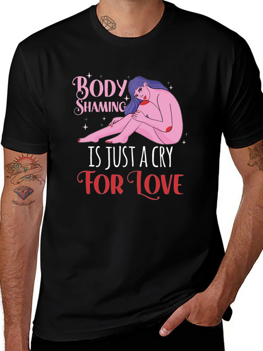 Body Shaming Awareness Graphic T-Shirt