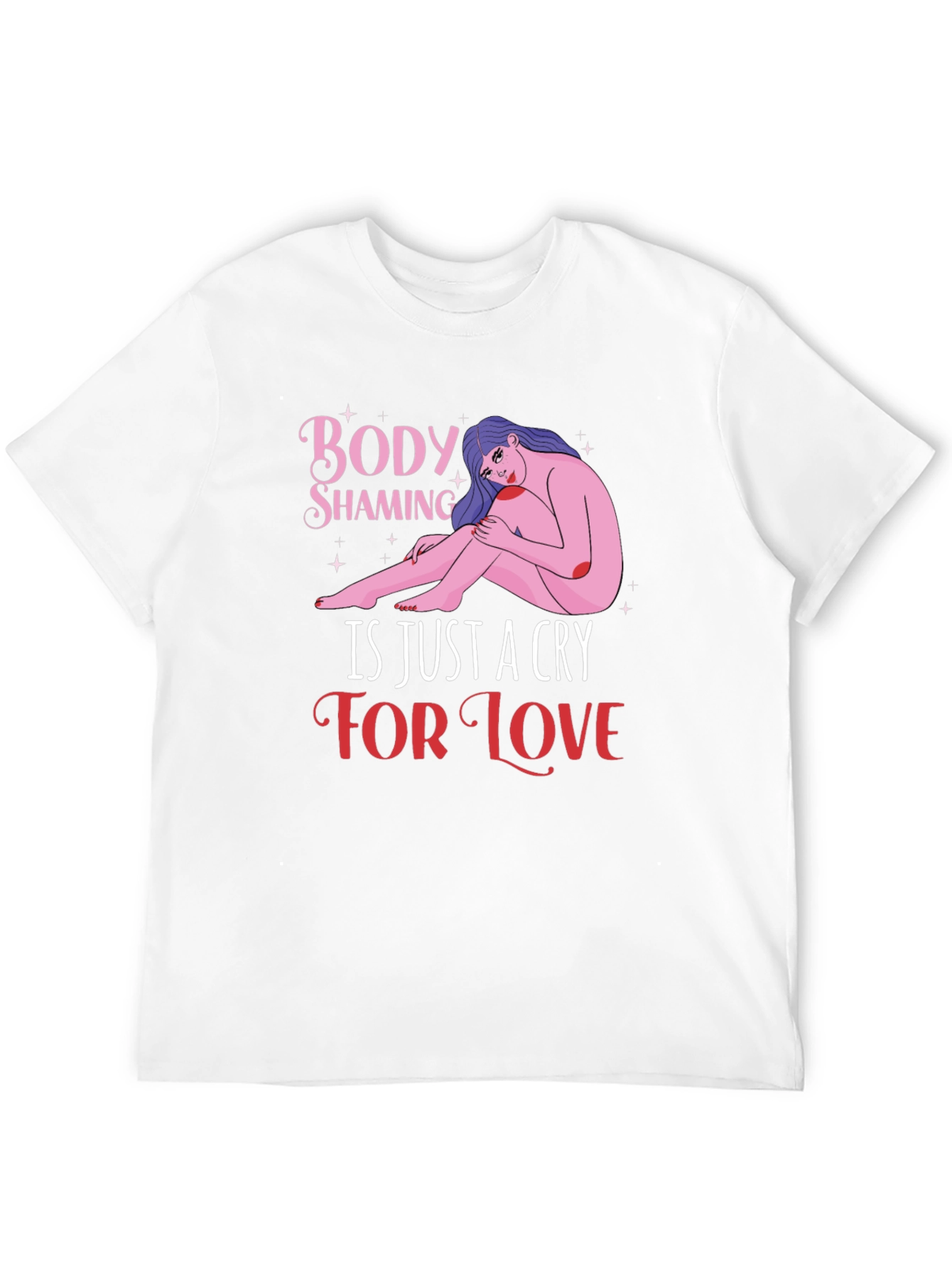 Body Shaming Awareness Graphic T-Shirt