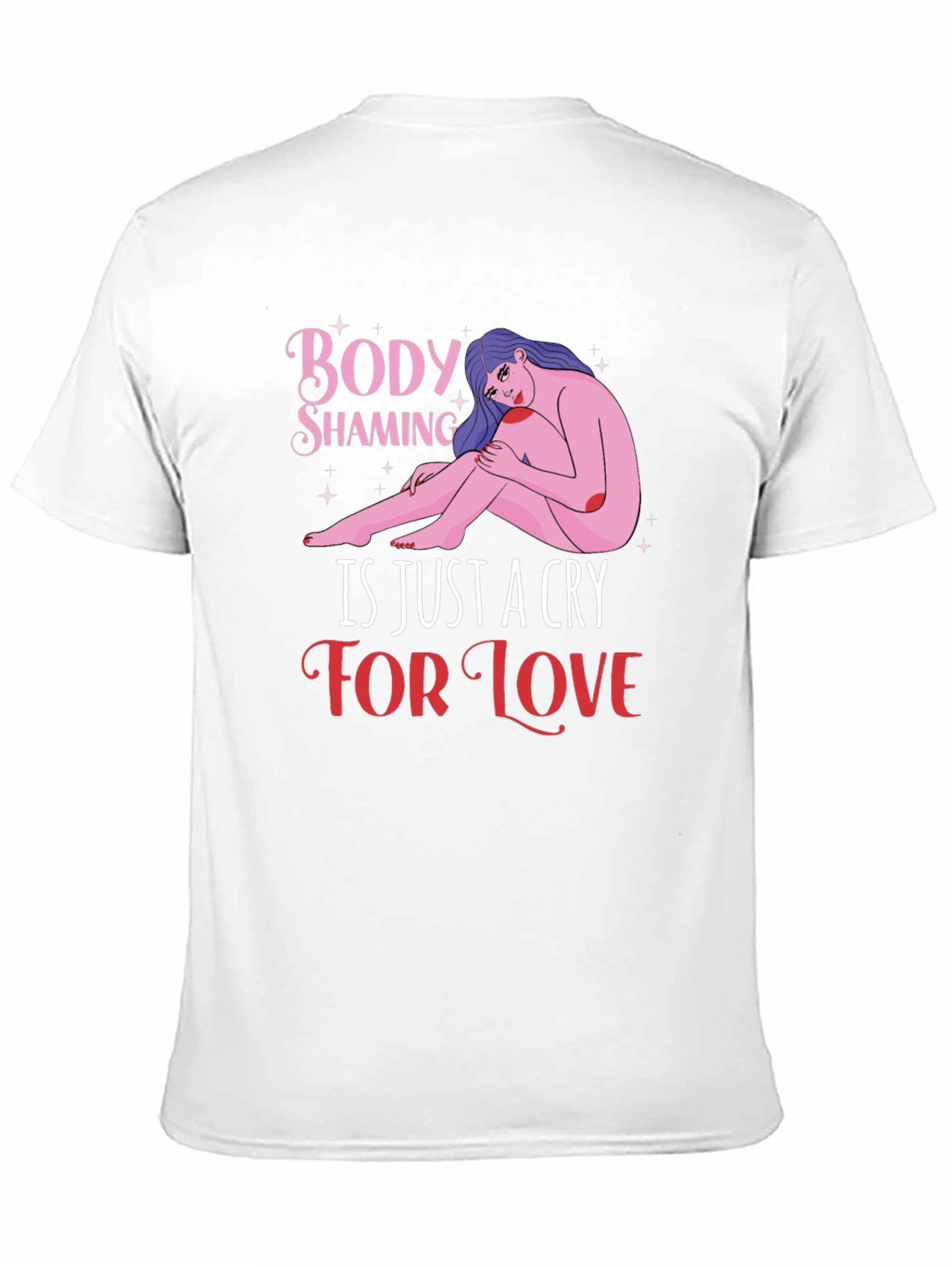 Body Shaming Awareness Graphic T-Shirt