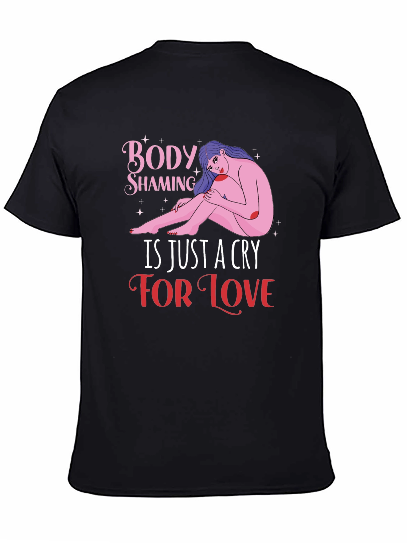 Body Shaming Awareness Graphic T-Shirt