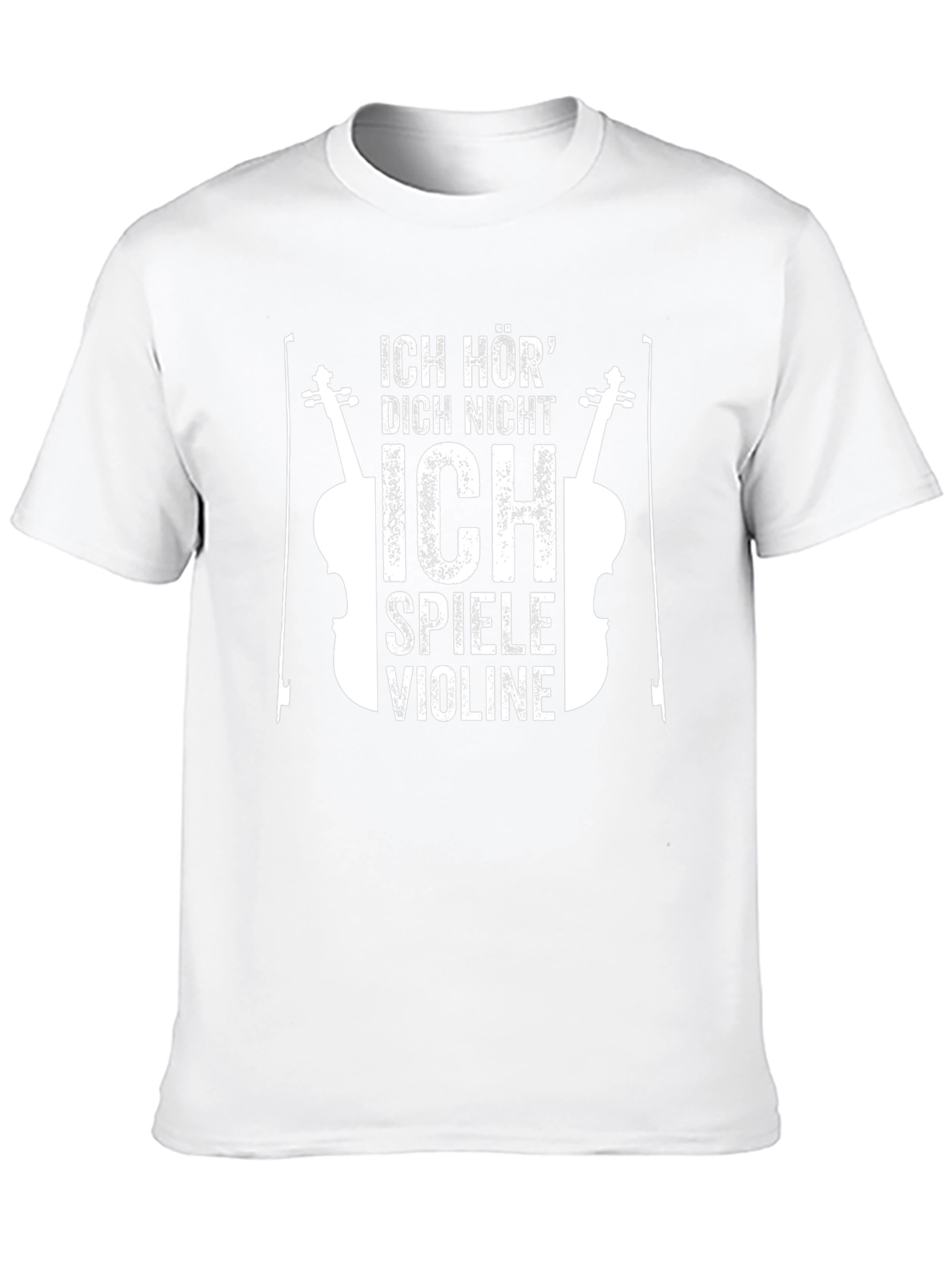 Ich Höre Nicht Violin Player Graphic Tee