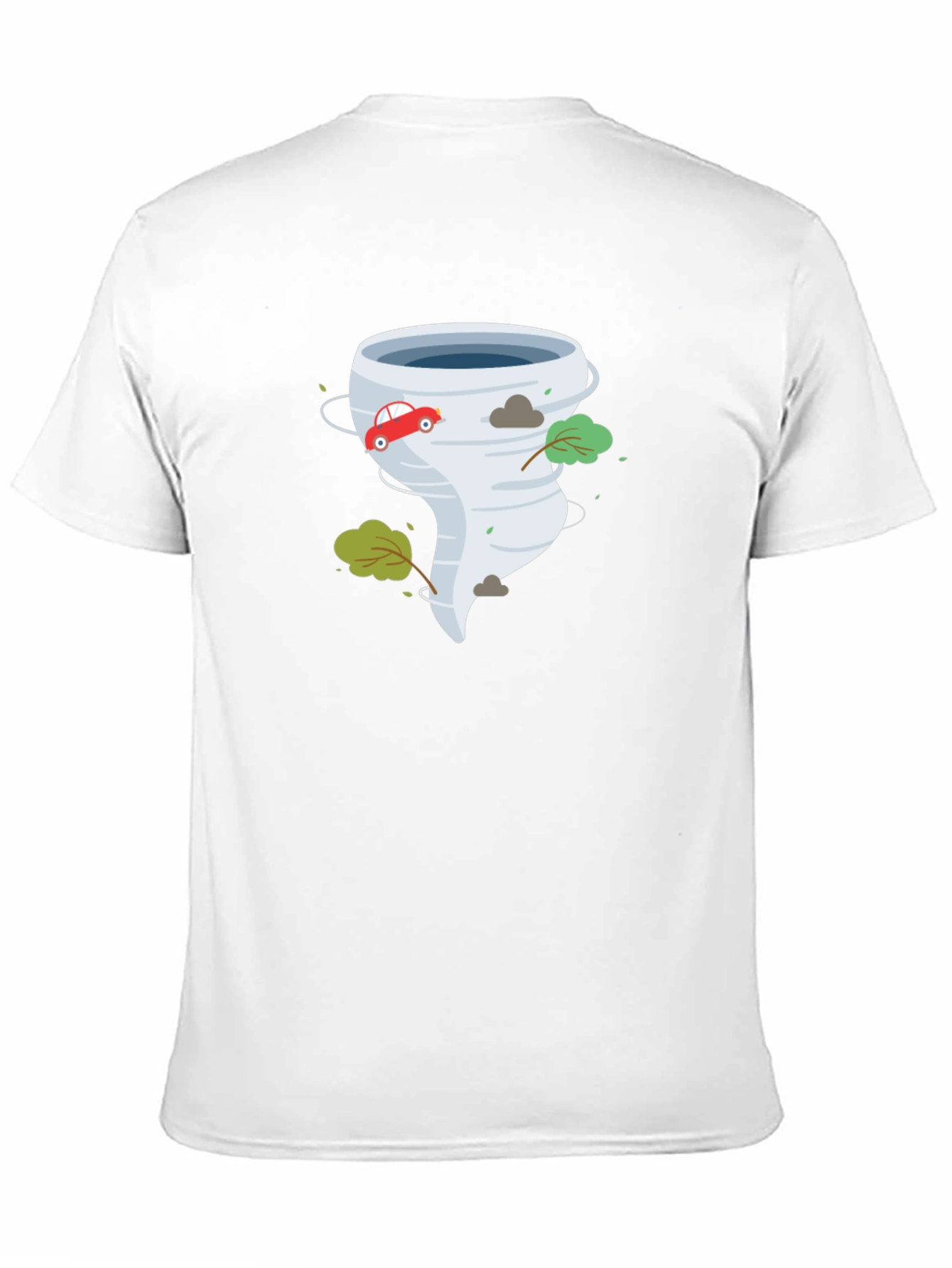 Tornado Graphic Print Black T-Shirt