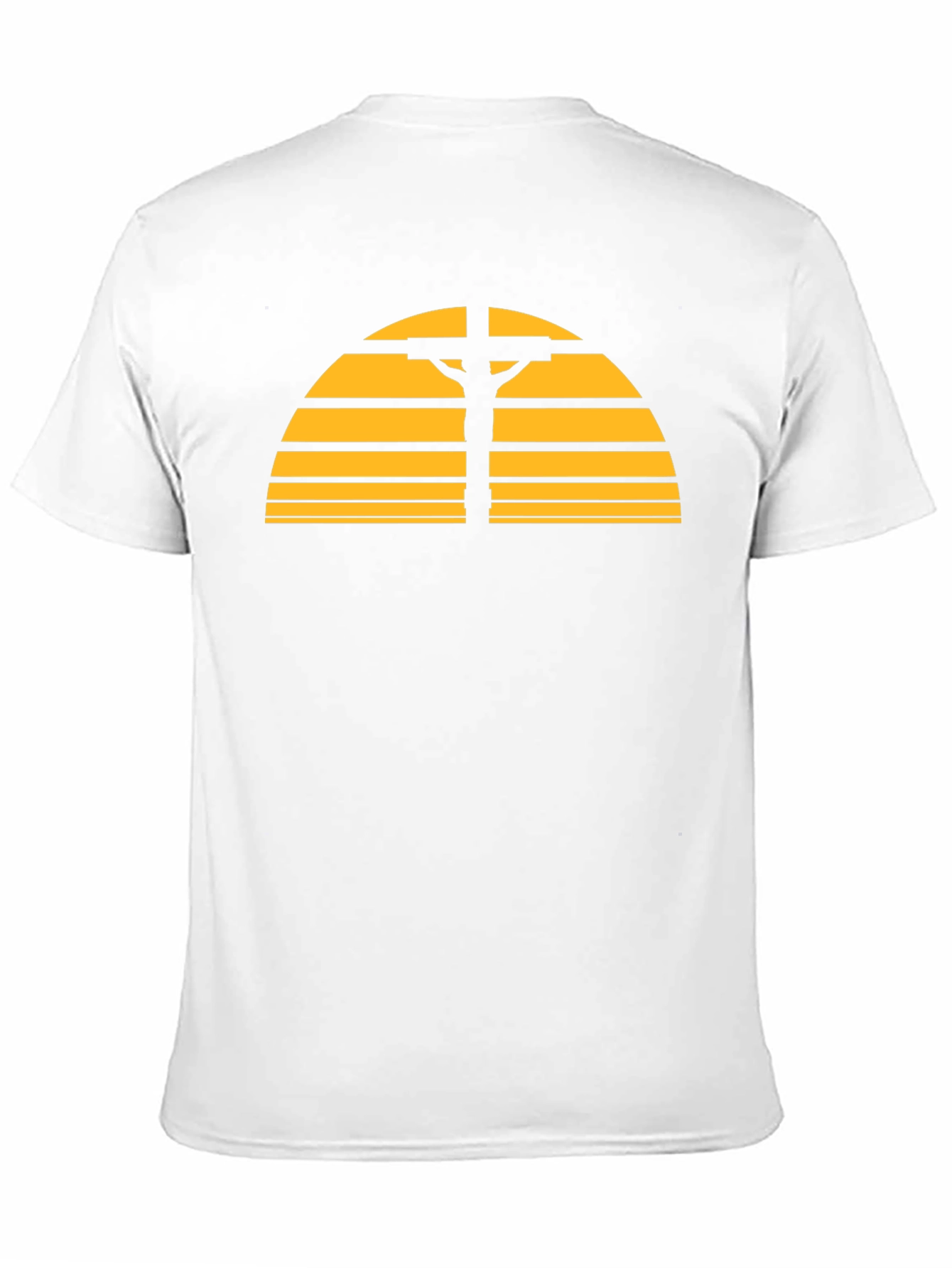 Retro Sunset Cross Graphic T-Shirt