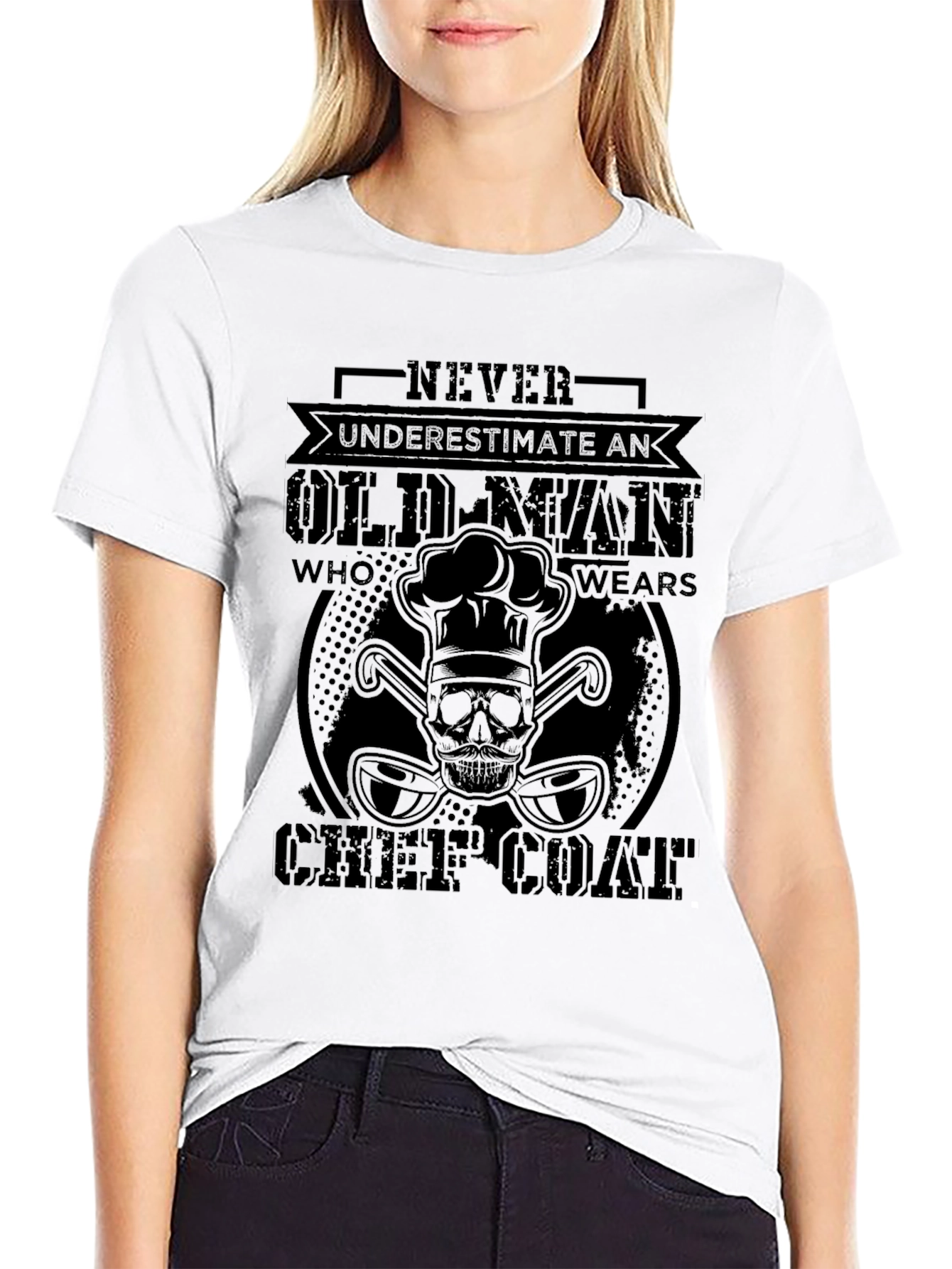 Never Underestimate An Old Man Chef T-Shirt