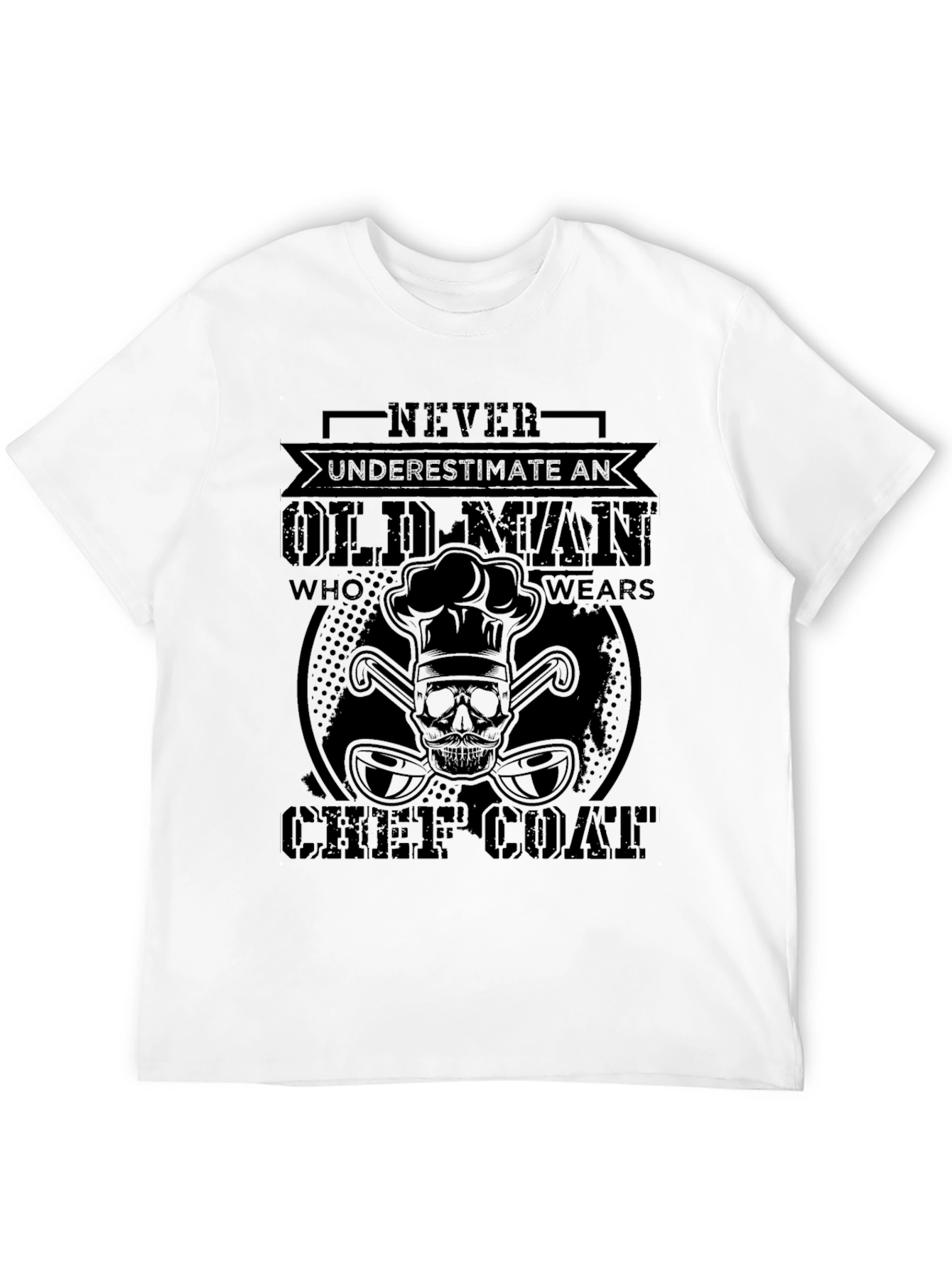 Never Underestimate An Old Man Chef T-Shirt