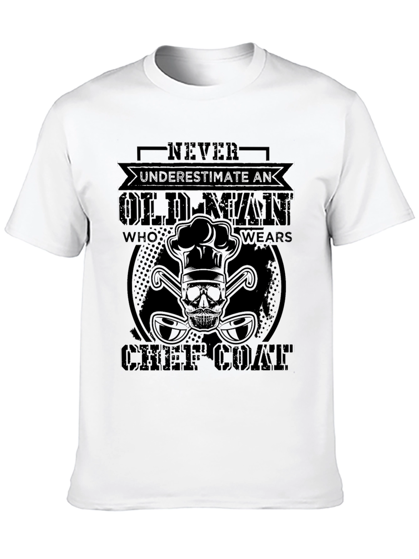 Never Underestimate An Old Man Chef T-Shirt