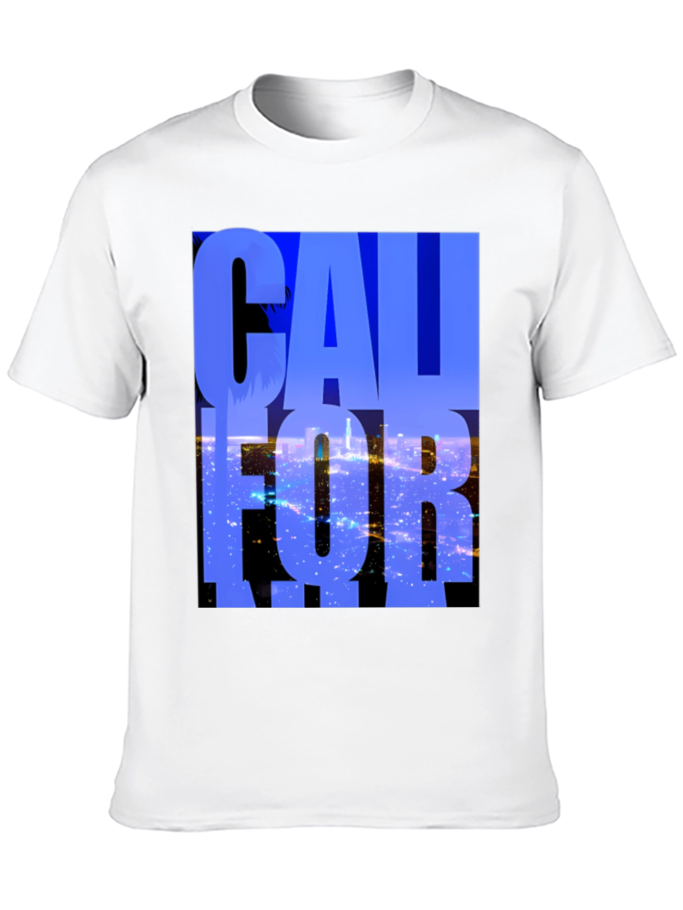California Graphic Tee - Black Cotton Blend