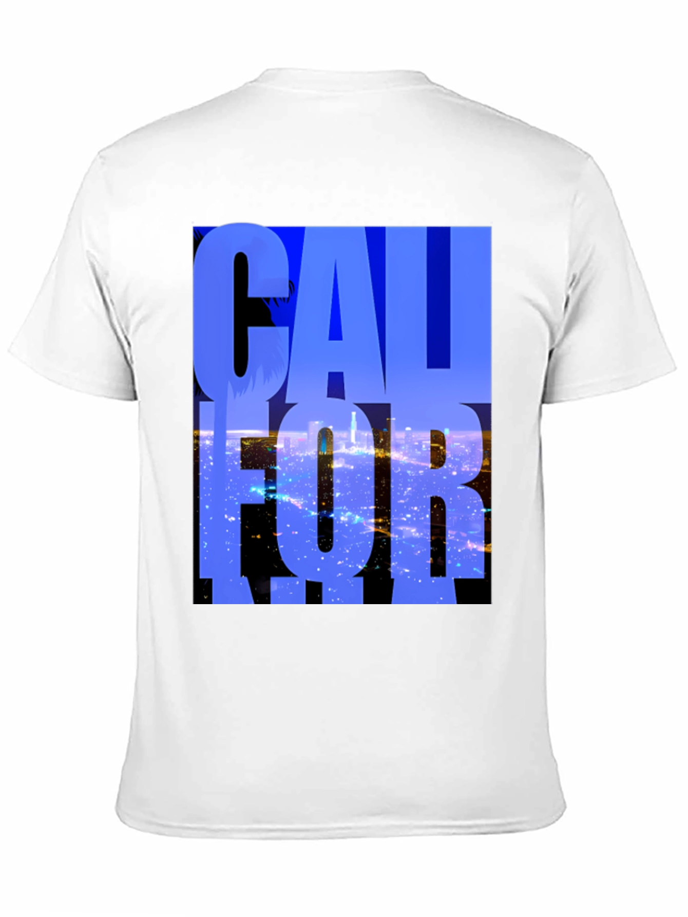 California Graphic Tee - Black Cotton Blend