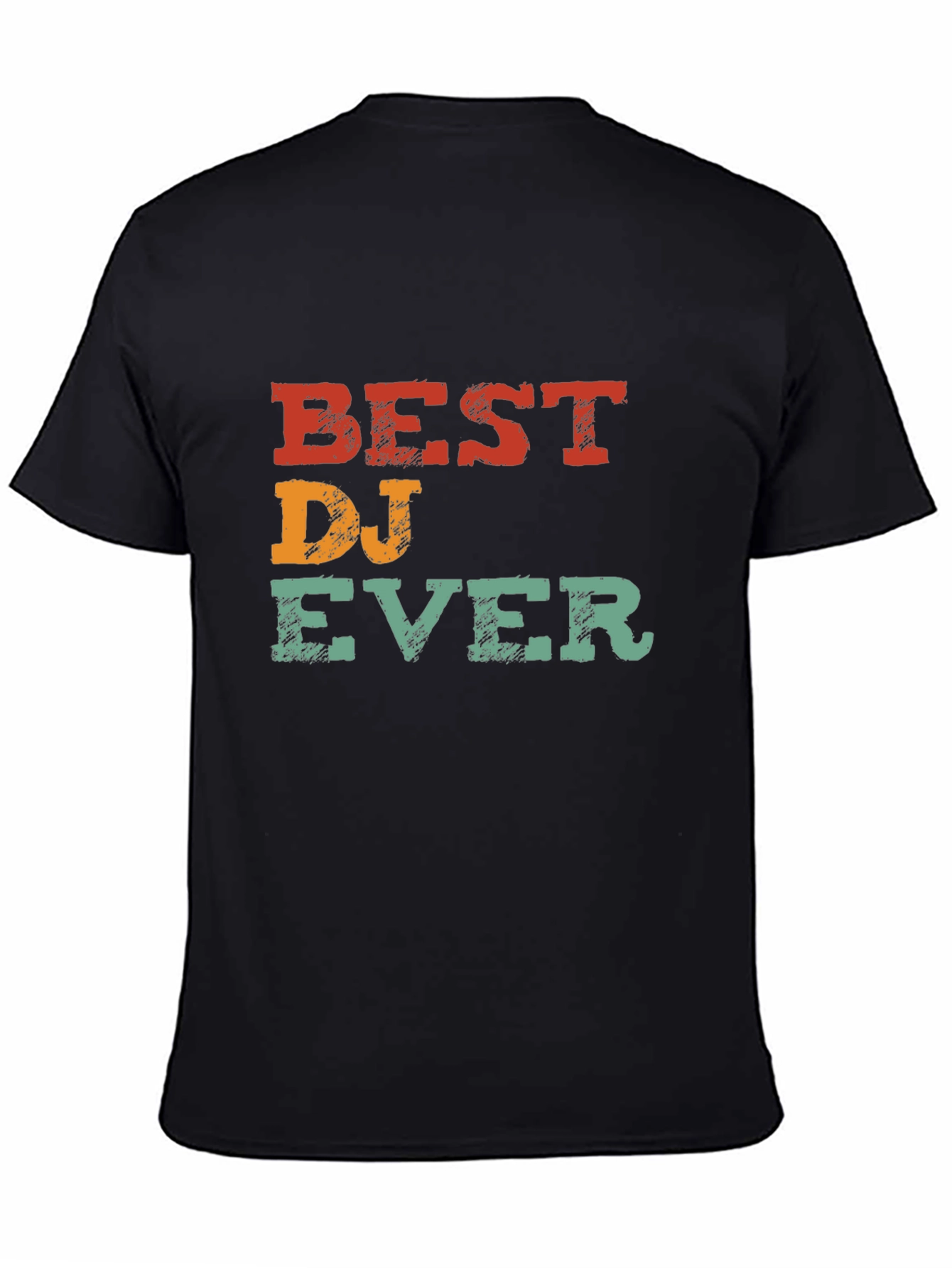 Best DJ Ever Graphic Tee - Black Cotton T-Shirt