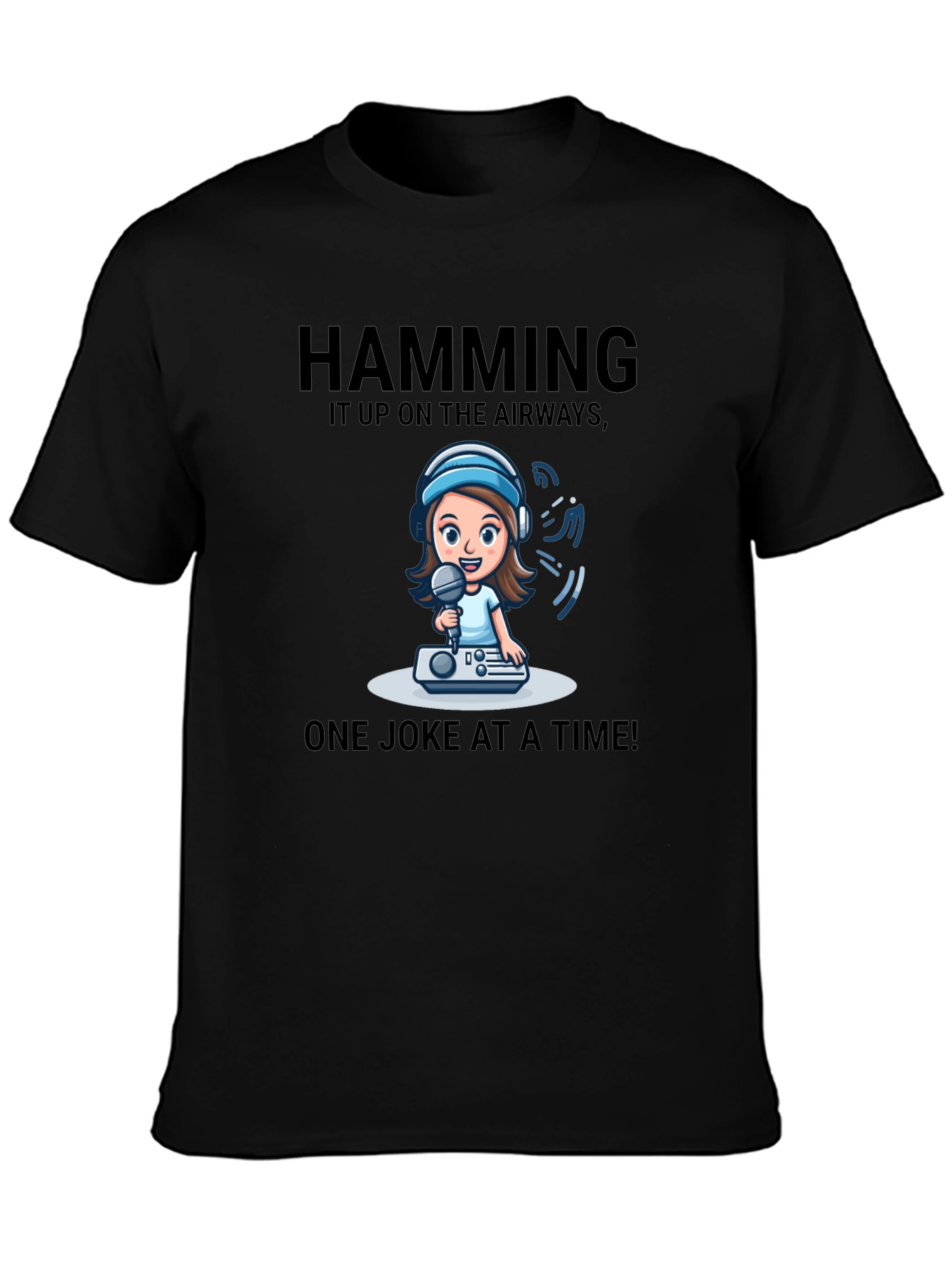 Humorous Hamming it Up Graphic Tee